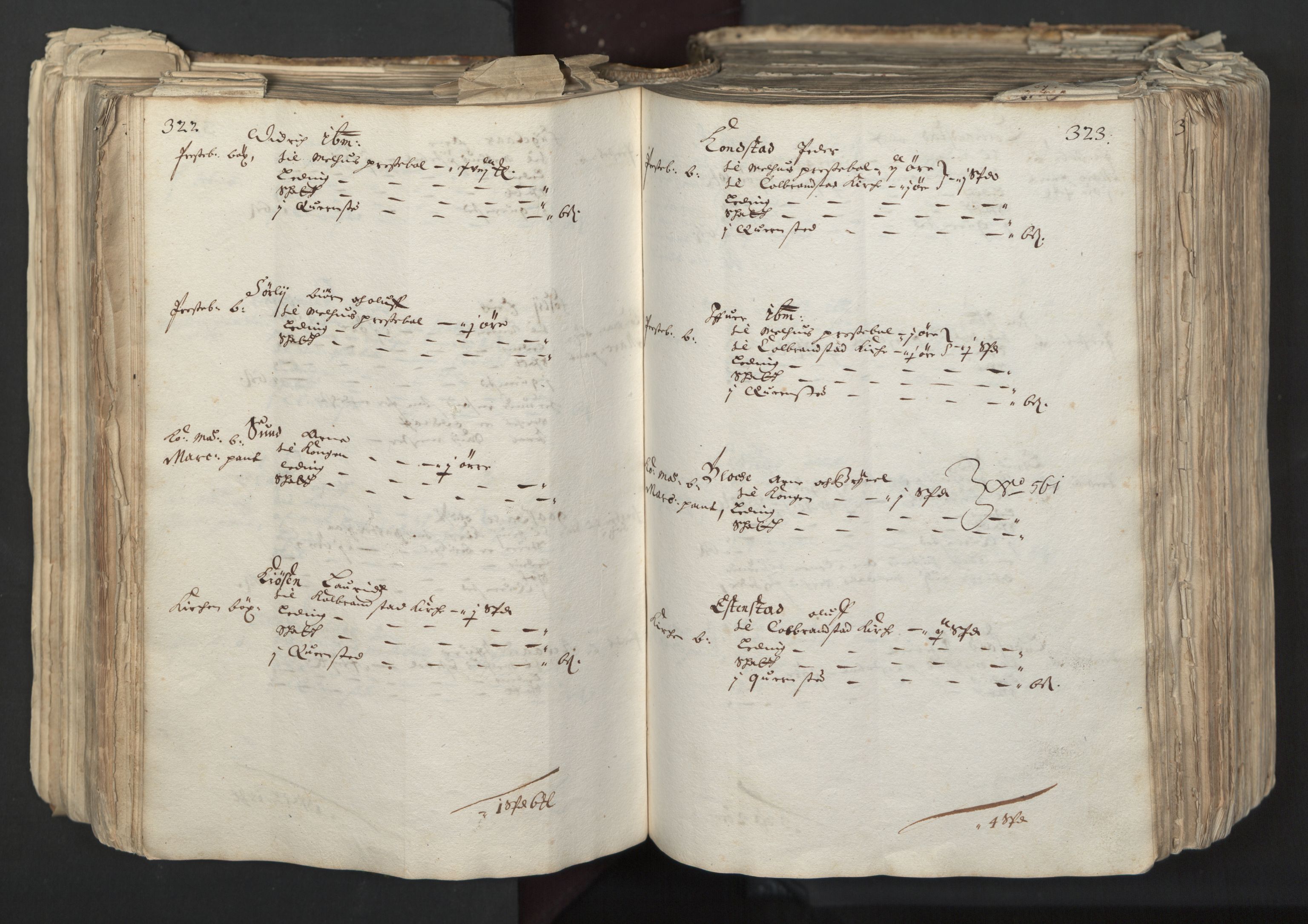 Rentekammeret inntil 1814, Realistisk ordnet avdeling, RA/EA-4070/L/L0027: Trondheim lagdømme:, 1661, p. 322-323