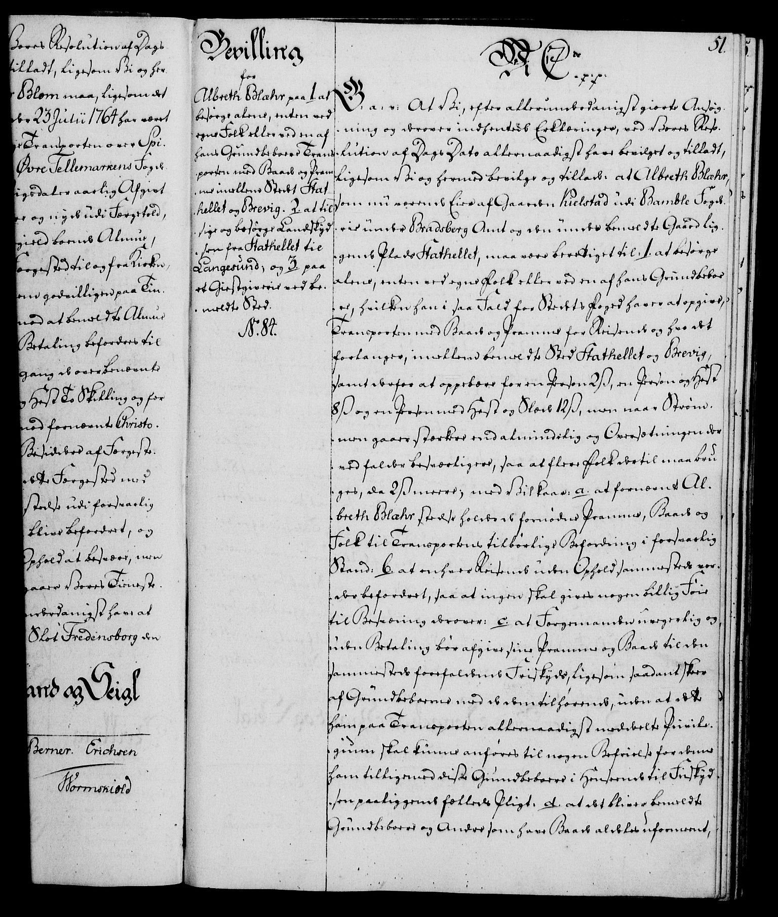 Rentekammeret, Kammerkanselliet, AV/RA-EA-3111/G/Gg/Gga/L0011: Norsk ekspedisjonsprotokoll med register (merket RK 53.11), 1779-1781, p. 51