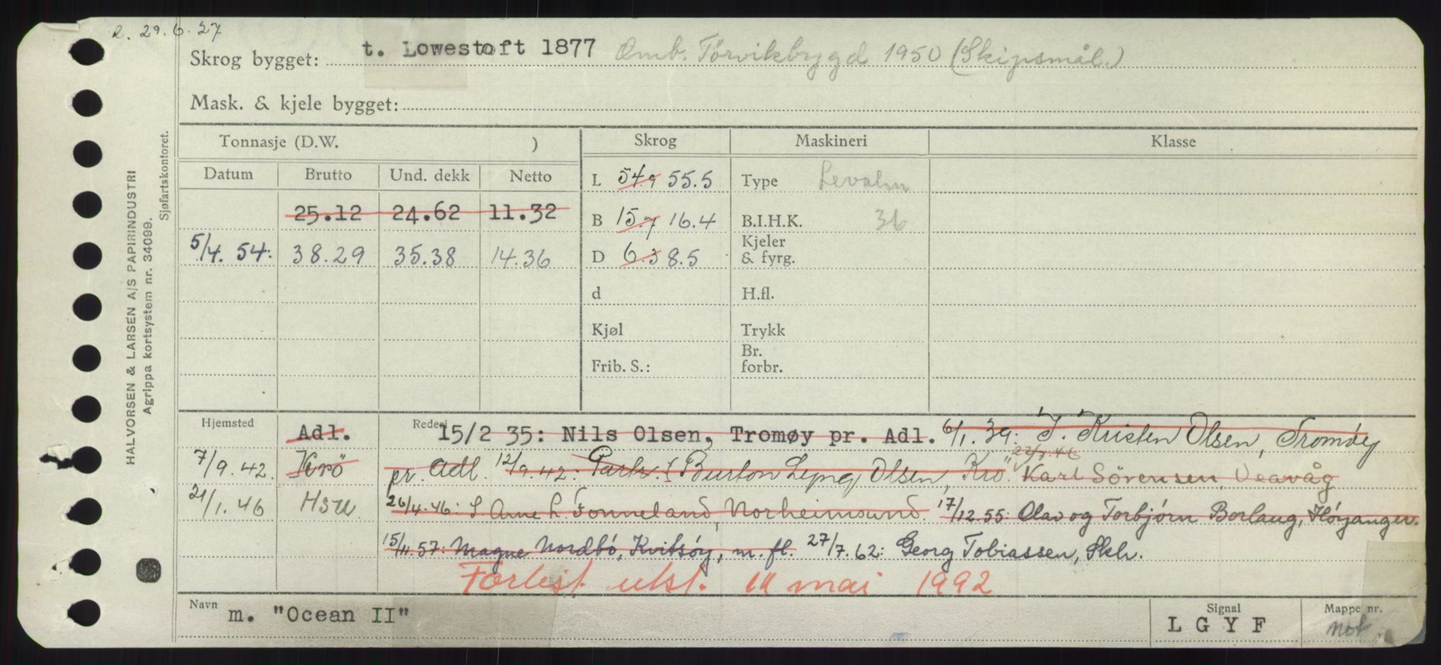 Sjøfartsdirektoratet med forløpere, Skipsmålingen, RA/S-1627/H/Hd/L0028: Fartøy, O, p. 57