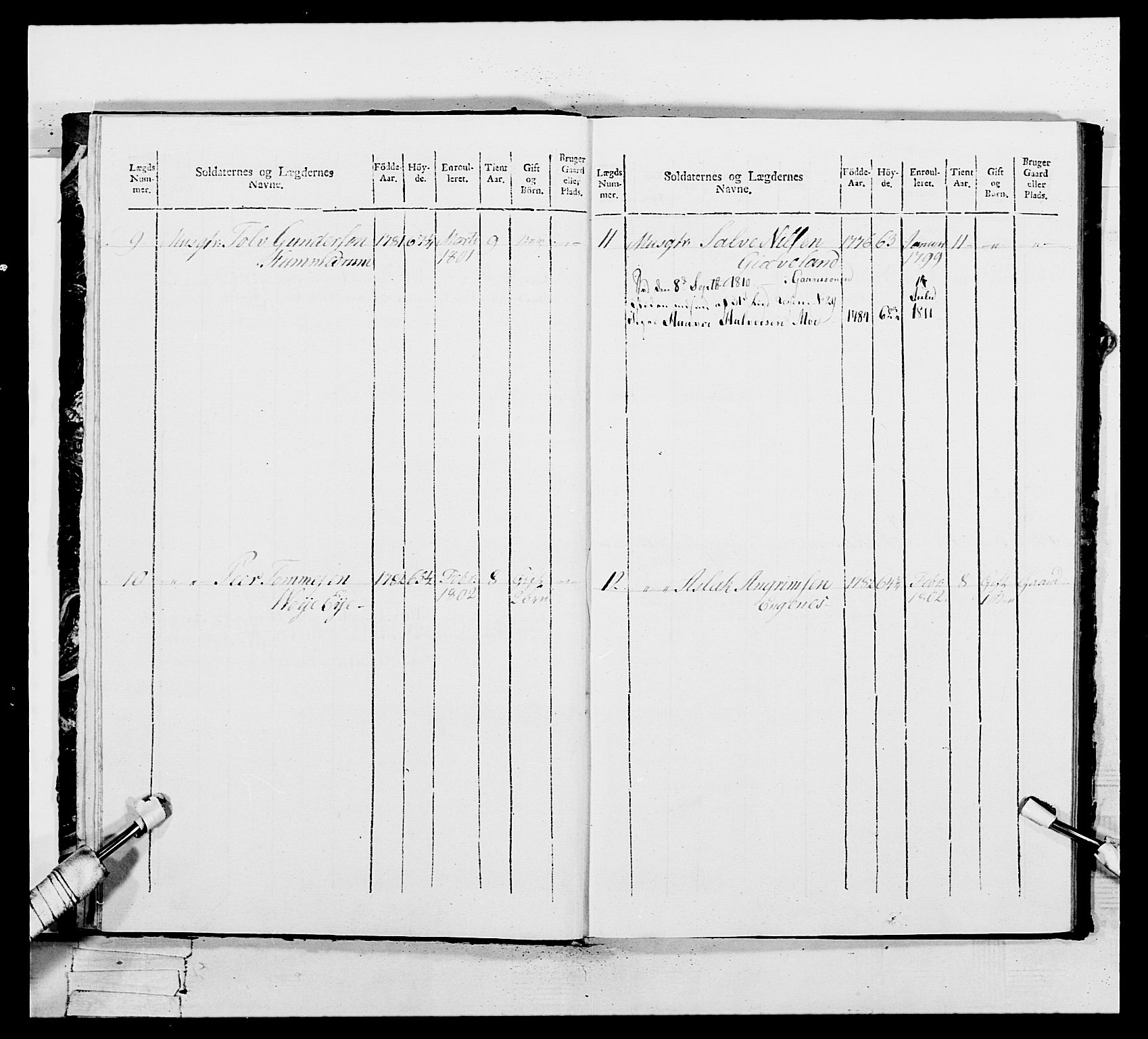 Generalitets- og kommissariatskollegiet, Det kongelige norske kommissariatskollegium, AV/RA-EA-5420/E/Eh/L0110: Vesterlenske nasjonale infanteriregiment, 1810, p. 311