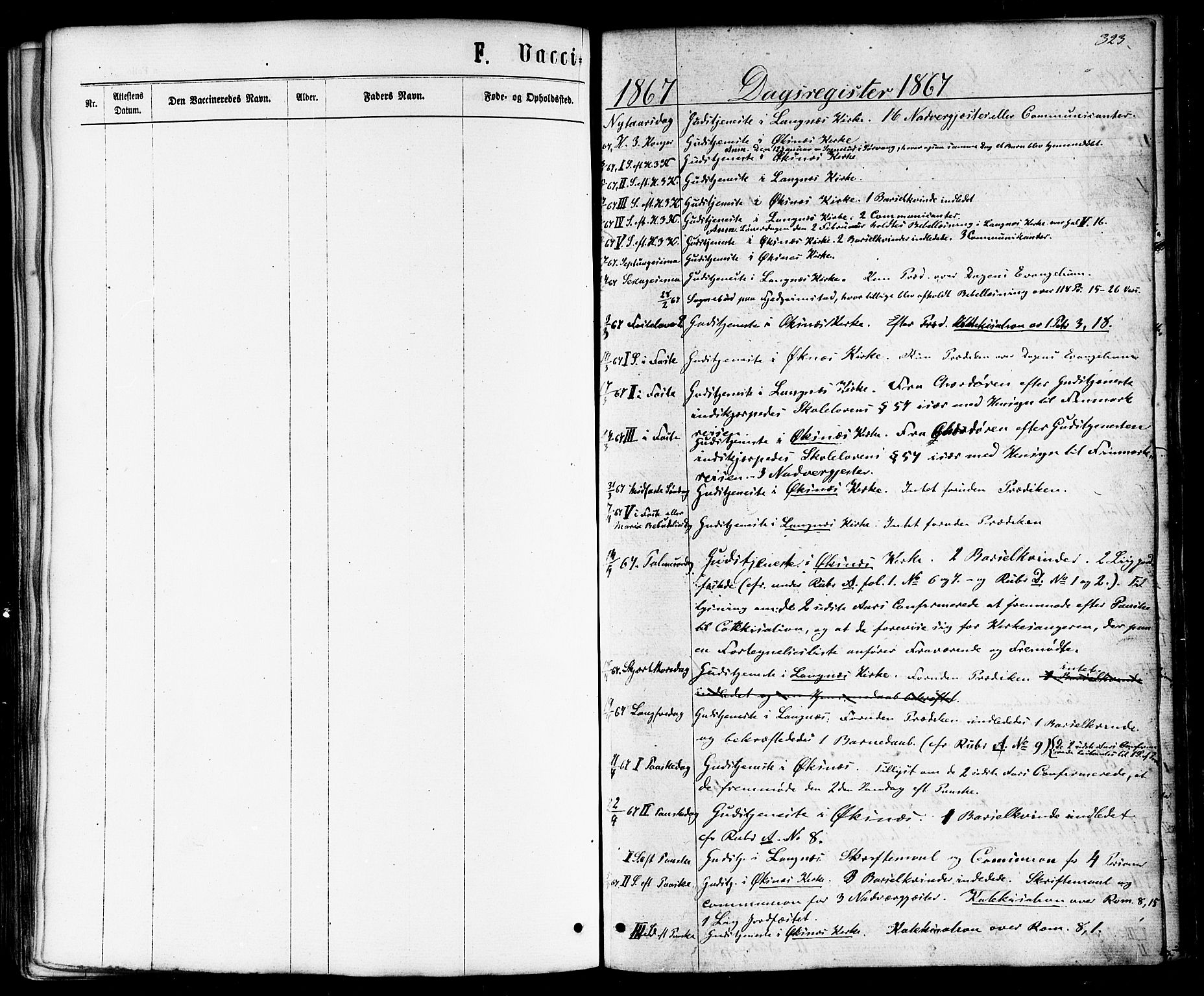 Ministerialprotokoller, klokkerbøker og fødselsregistre - Nordland, SAT/A-1459/893/L1334: Parish register (official) no. 893A07, 1867-1877, p. 323