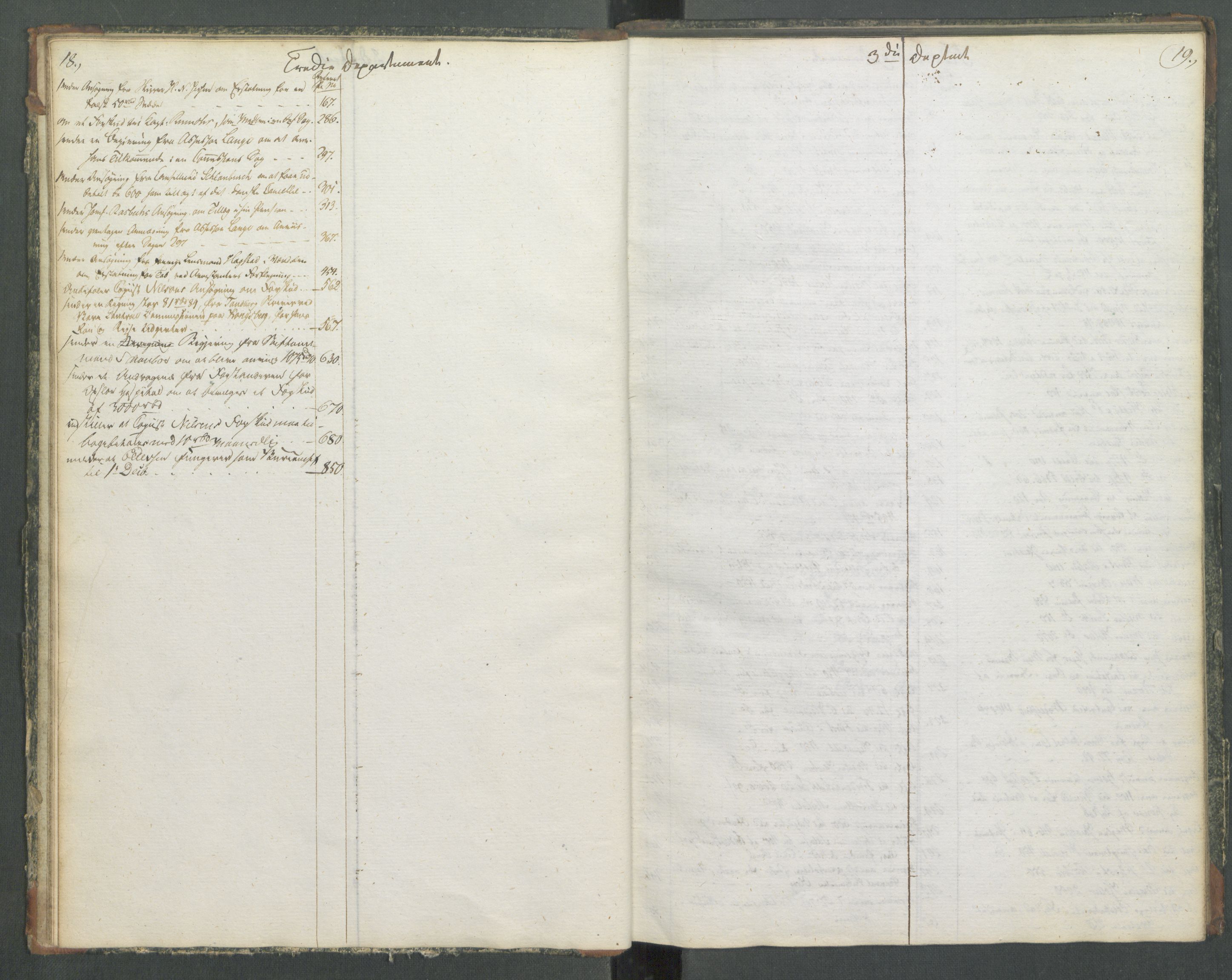 Departementene i 1814, RA/S-3899/Fa/L0014: Bokholderkontoret - Register til journalen, 1814-1815, p. 18-19