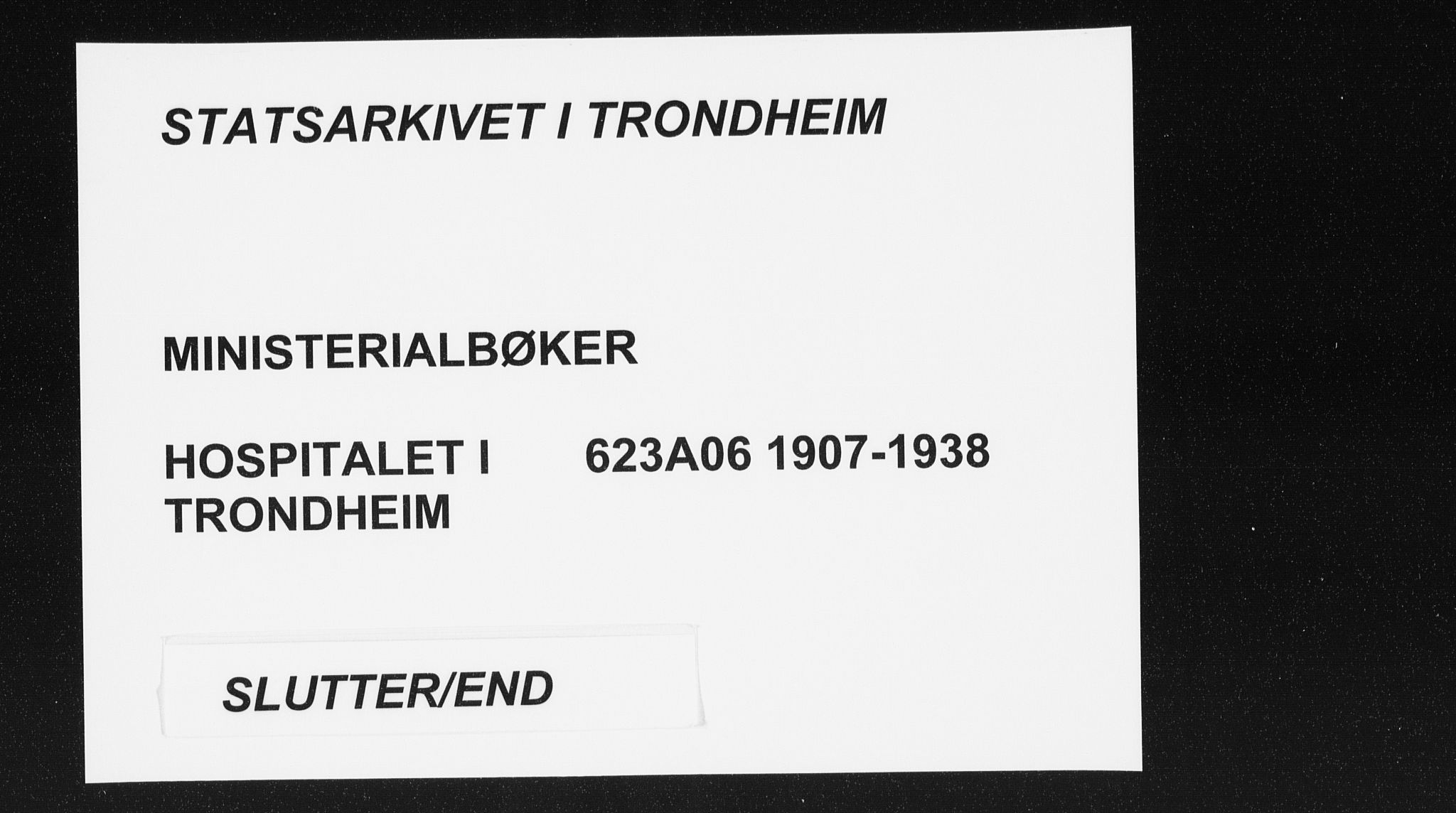 Ministerialprotokoller, klokkerbøker og fødselsregistre - Sør-Trøndelag, AV/SAT-A-1456/623/L0472: Parish register (official) no. 623A06, 1907-1938