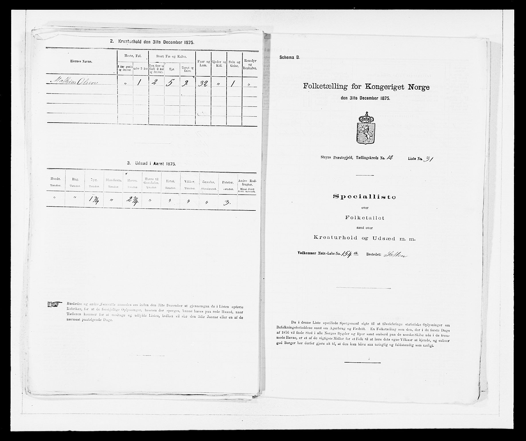 SAB, 1875 Census for 1448P Stryn, 1875, p. 766