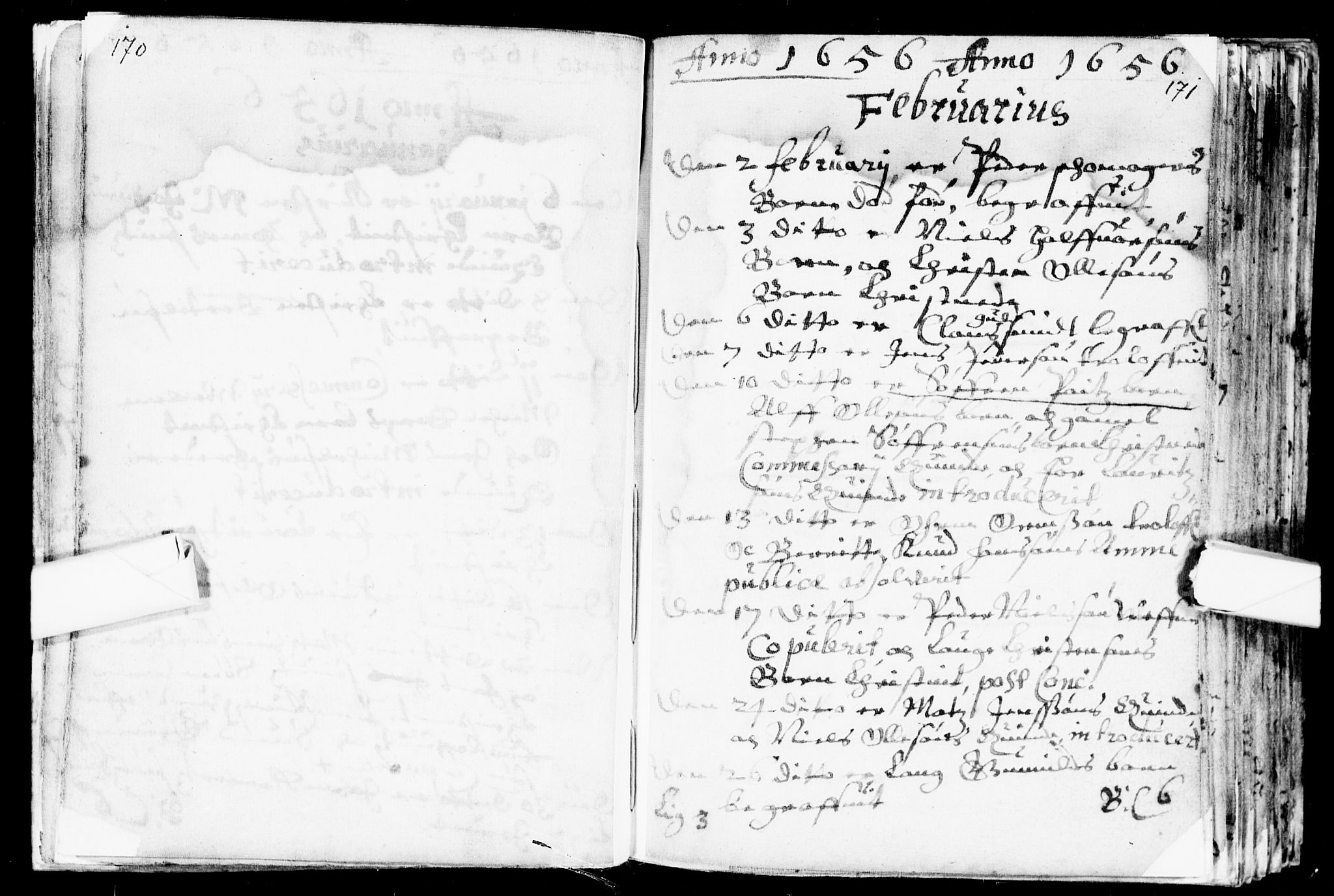 Bragernes kirkebøker, AV/SAKO-A-6/F/Fa/L0001: Parish register (official) no. I 1, 1634-1662, p. 170-171