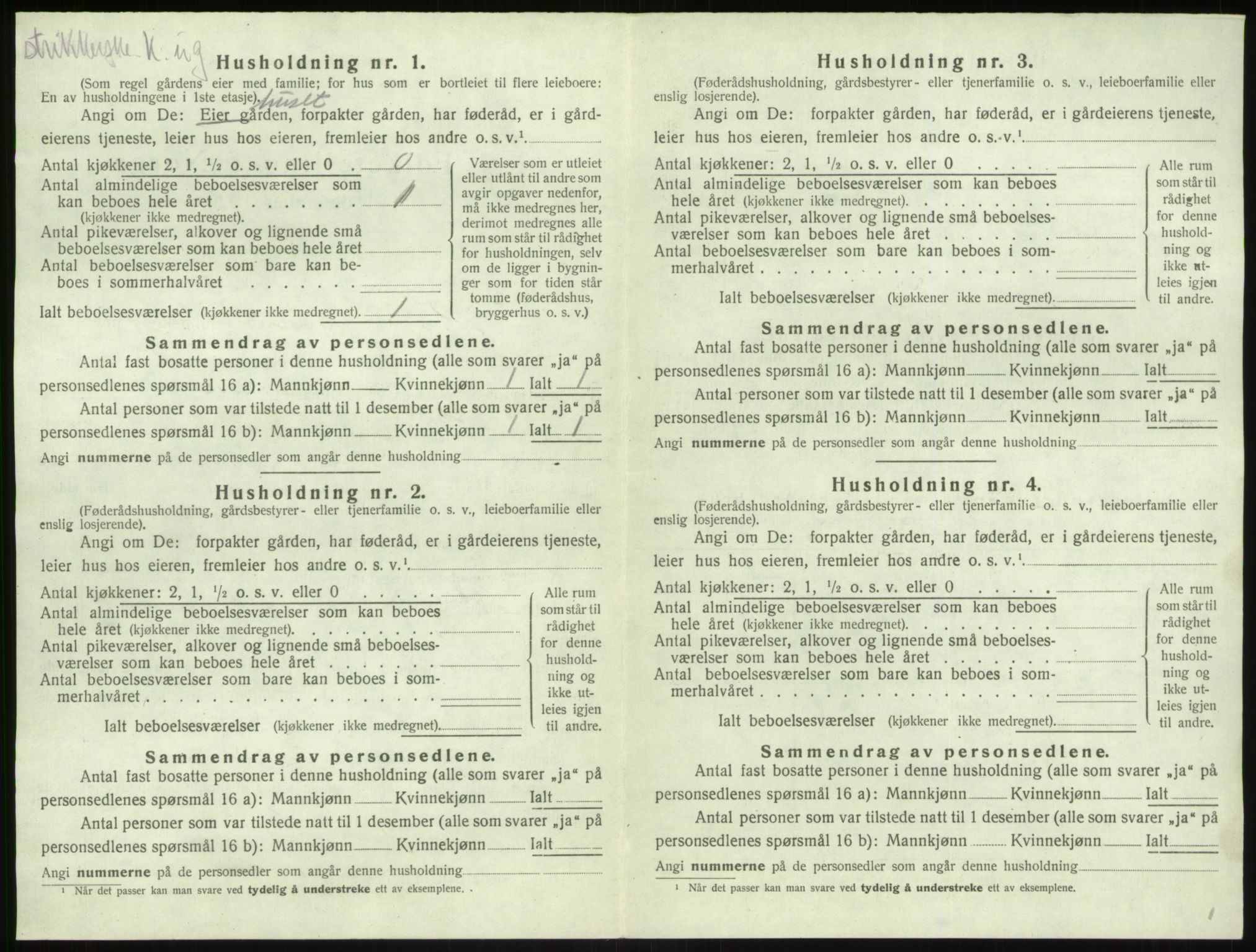 SAB, 1920 census for Kyrkjebø, 1920, p. 701