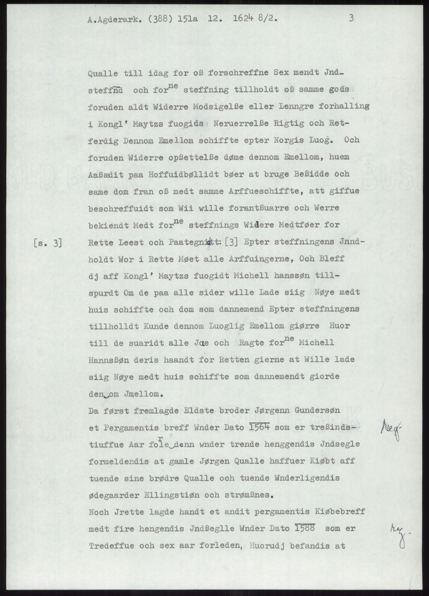 Samlinger til kildeutgivelse, Diplomavskriftsamlingen, AV/RA-EA-4053/H/Ha, p. 1255