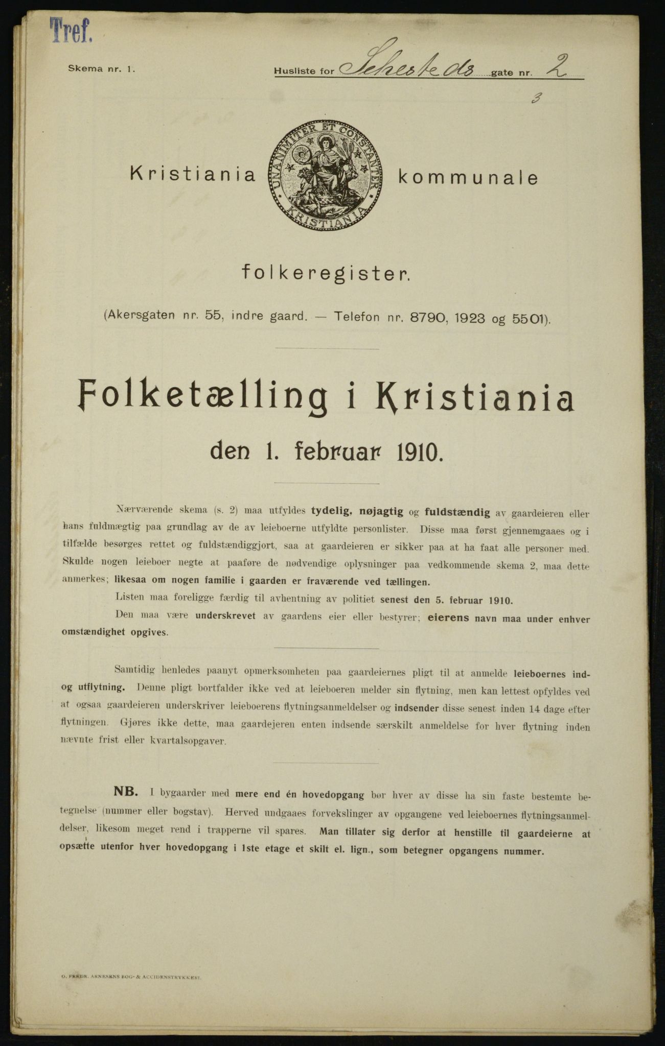 OBA, Municipal Census 1910 for Kristiania, 1910, p. 89541