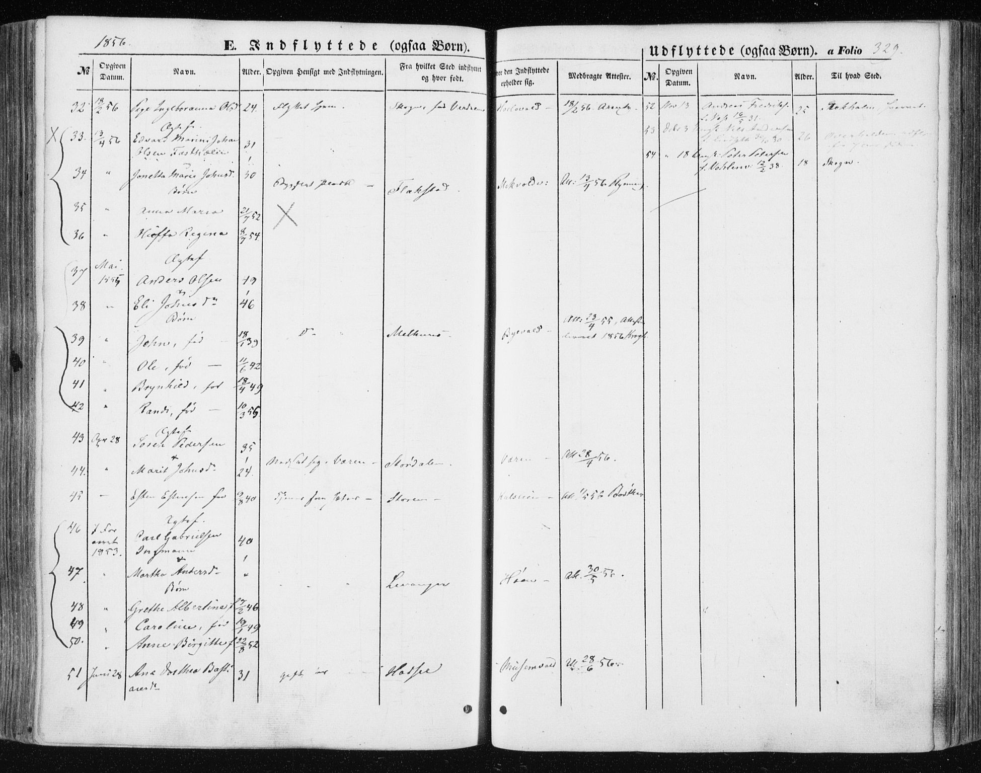 Ministerialprotokoller, klokkerbøker og fødselsregistre - Nord-Trøndelag, SAT/A-1458/723/L0240: Parish register (official) no. 723A09, 1852-1860, p. 329