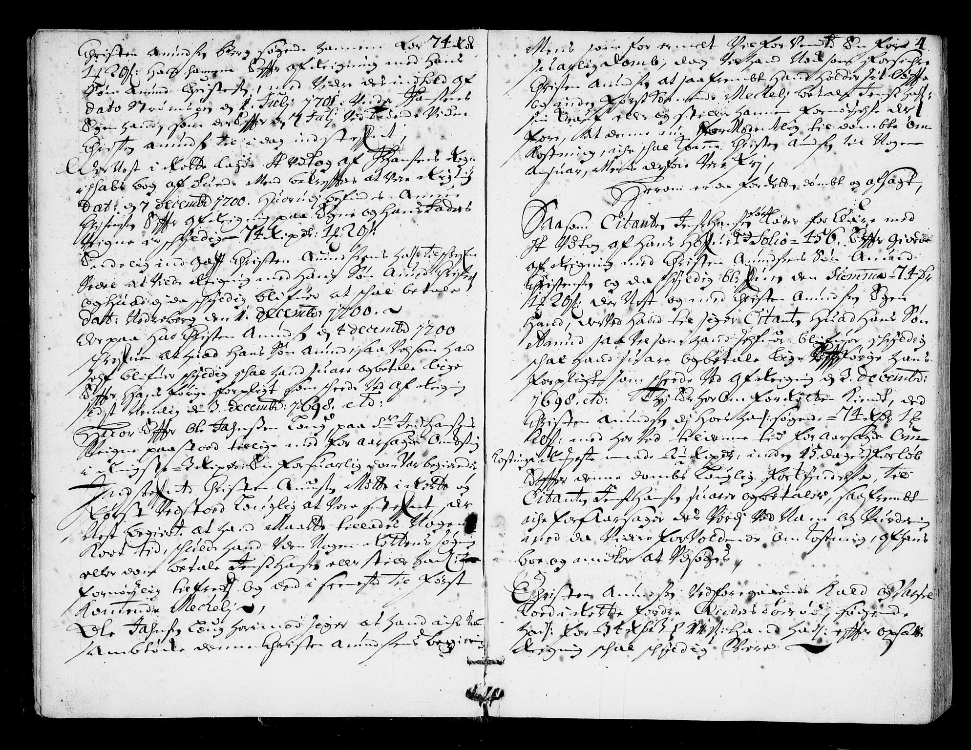 Nordre Jarlsberg sorenskriveri, SAKO/A-80/F/Fa/Faa/L0011: Tingbok, 1701-1704, p. 4