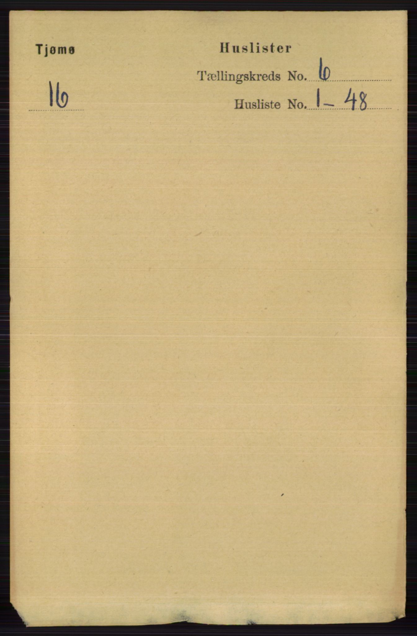 RA, 1891 census for 0723 Tjøme, 1891, p. 2058