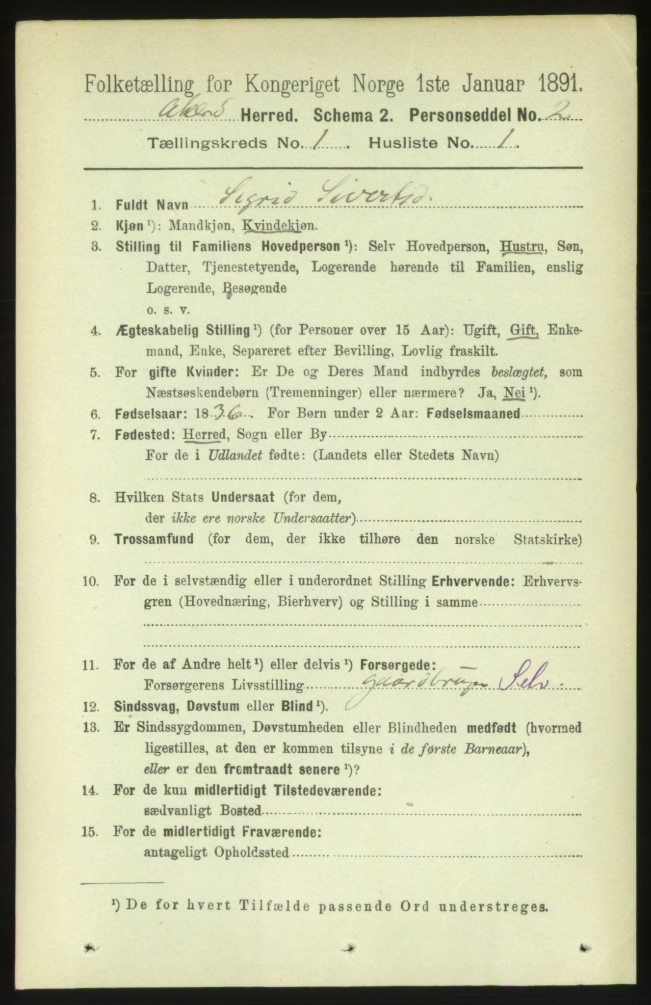 RA, 1891 census for 1545 Aukra, 1891, p. 98