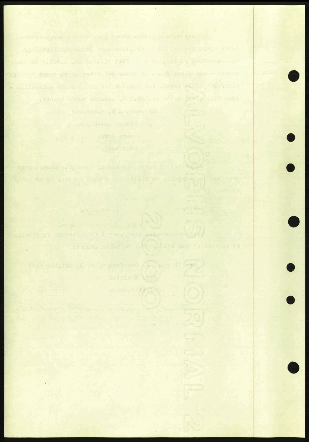 Kristiansund byfogd, SAT/A-4587/A/27: Mortgage book no. 31, 1938-1939, Diary no: : 814/1939