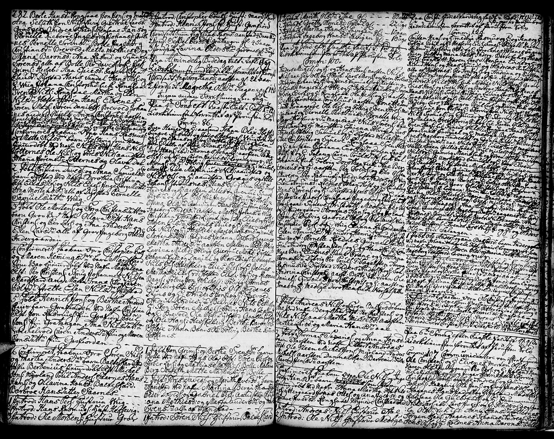 Ibestad sokneprestembete, AV/SATØ-S-0077/H/Ha/Hab/L0001klokker: Parish register (copy) no. 1, 1776-1808, p. 282-283