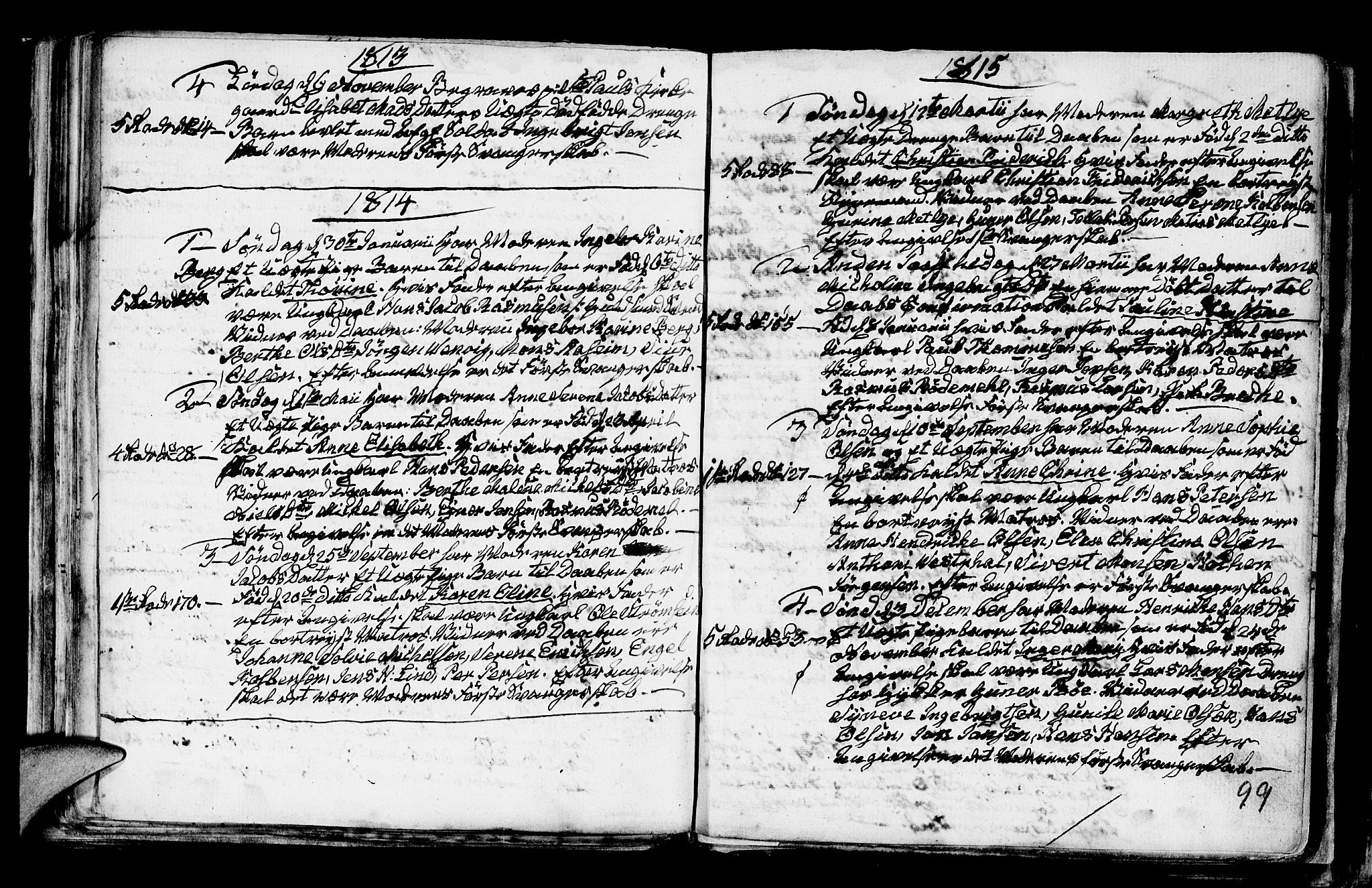 Nykirken Sokneprestembete, SAB/A-77101/H/Haa/L0001: Parish register (official) no. A 1, 1668-1820, p. 99
