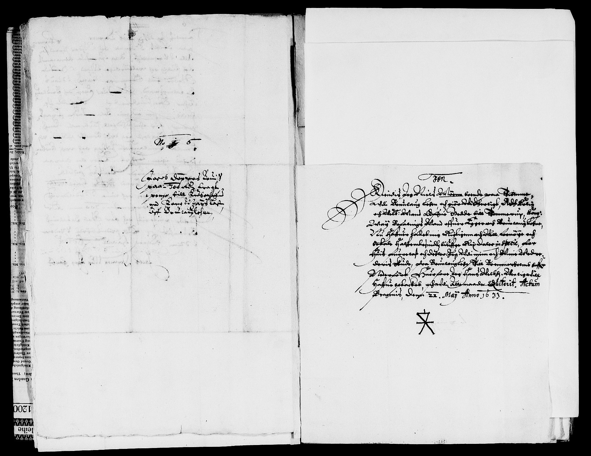 Rentekammeret inntil 1814, Reviderte regnskaper, Lensregnskaper, AV/RA-EA-5023/R/Rb/Rbl/L0005: Brunla len med Eiker len 1626-37, 1632-1635