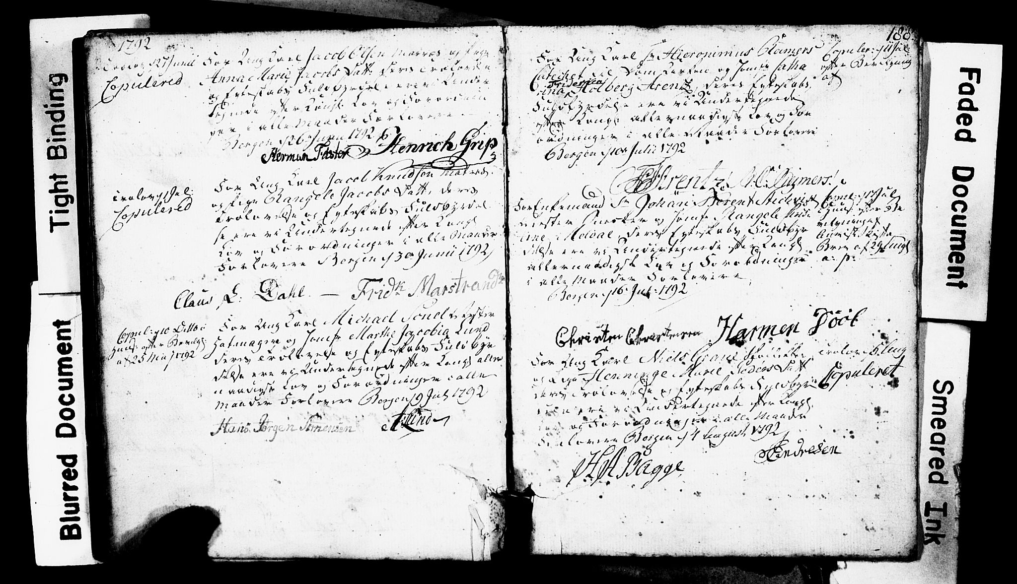 Domkirken sokneprestembete, AV/SAB-A-74801: Best man's statements no. II.5.1, 1767-1792, p. 188