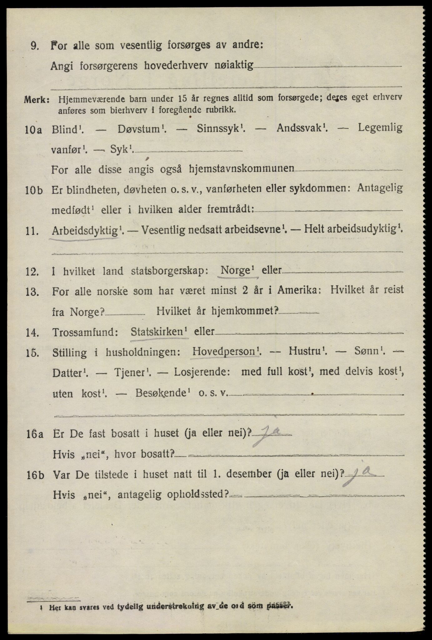 SAO, 1920 census for Høland, 1920, p. 8992