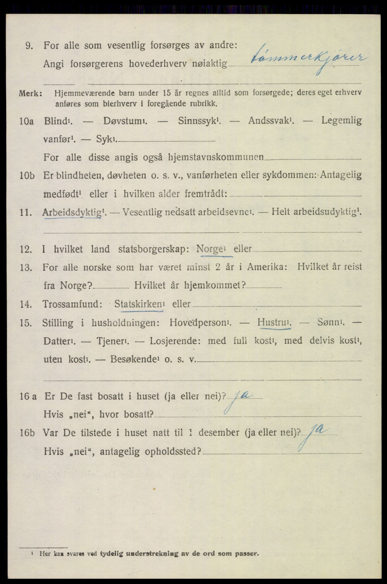SAH, 1920 census for Trysil, 1920, p. 12738
