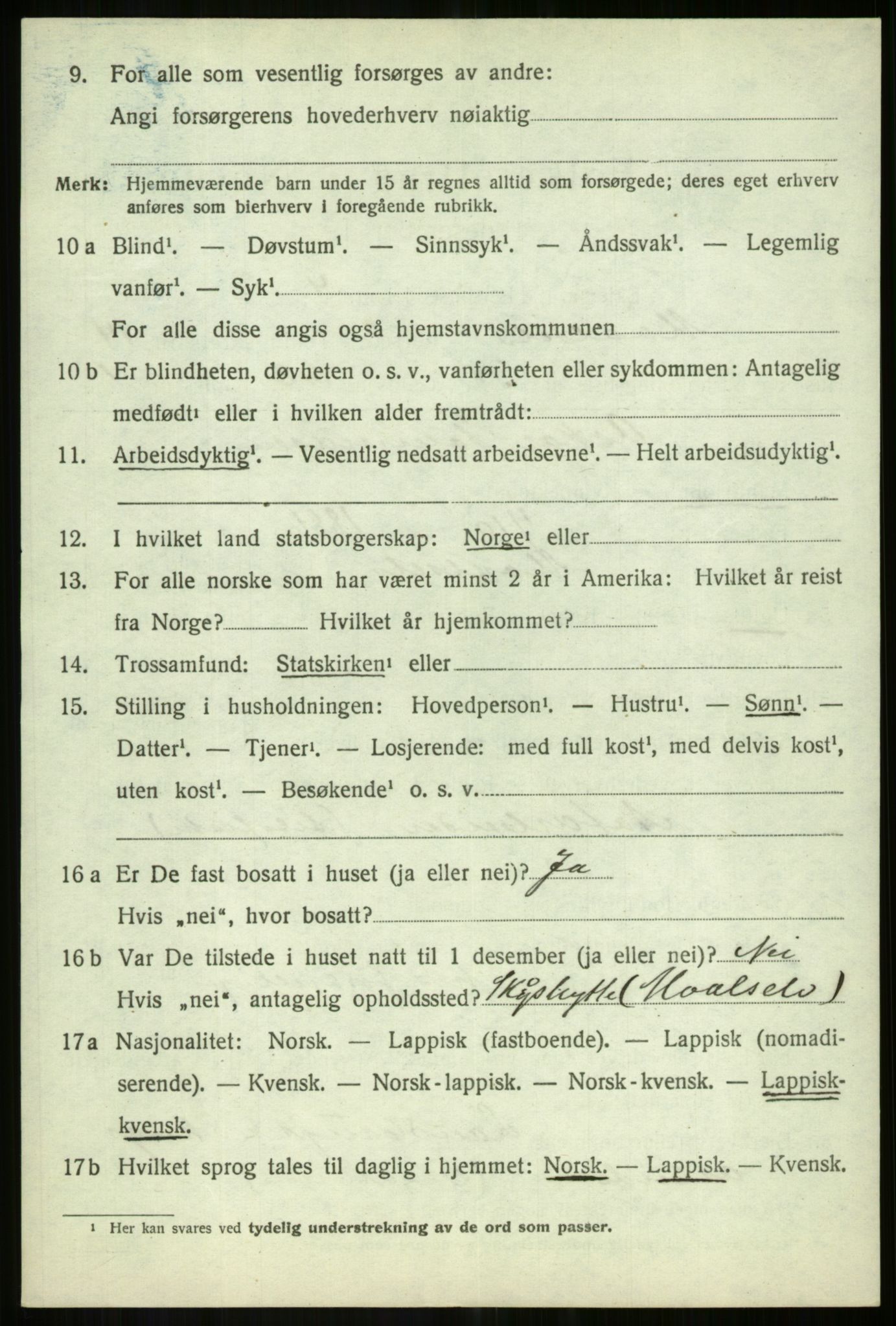 SATØ, 1920 census for Målselv, 1920, p. 7616