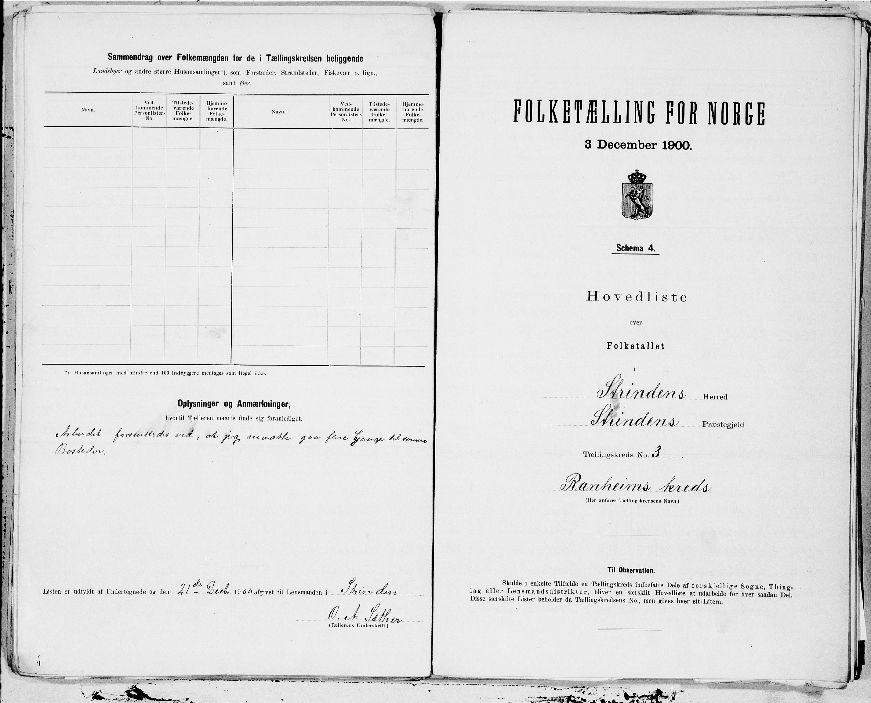 SAT, 1900 census for Strinda, 1900, p. 8