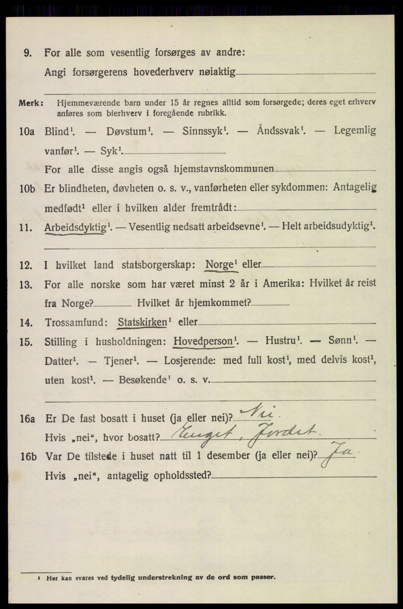 SAH, 1920 census for Trysil, 1920, p. 8776