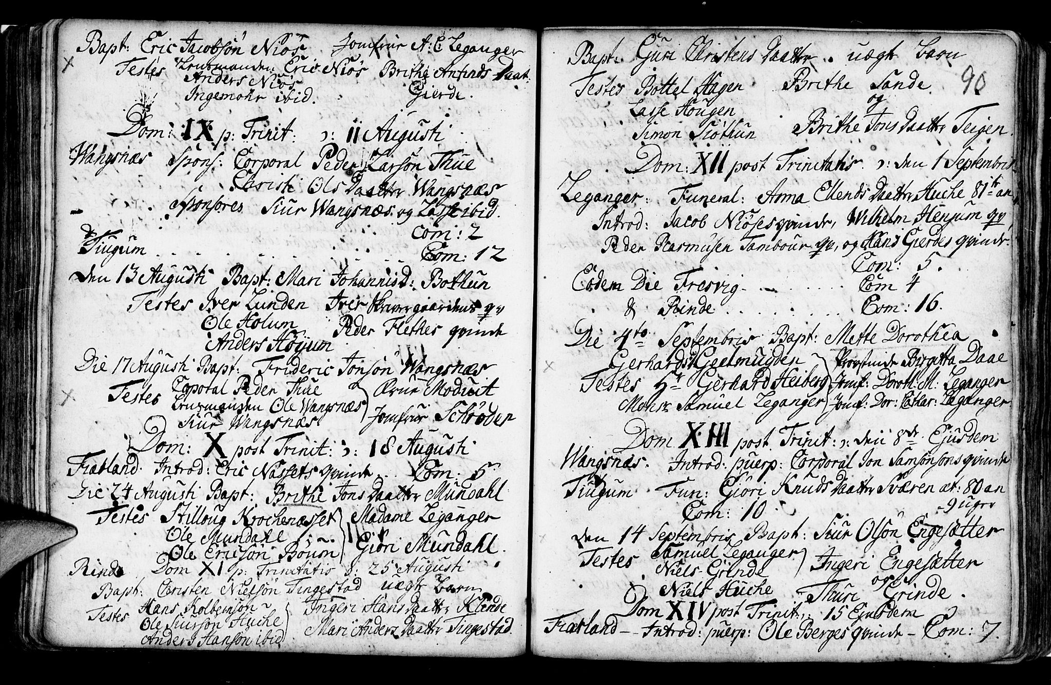 Leikanger sokneprestembete, AV/SAB-A-81001/H/Haa/Haaa/L0002: Parish register (official) no. A 2, 1735-1756, p. 90