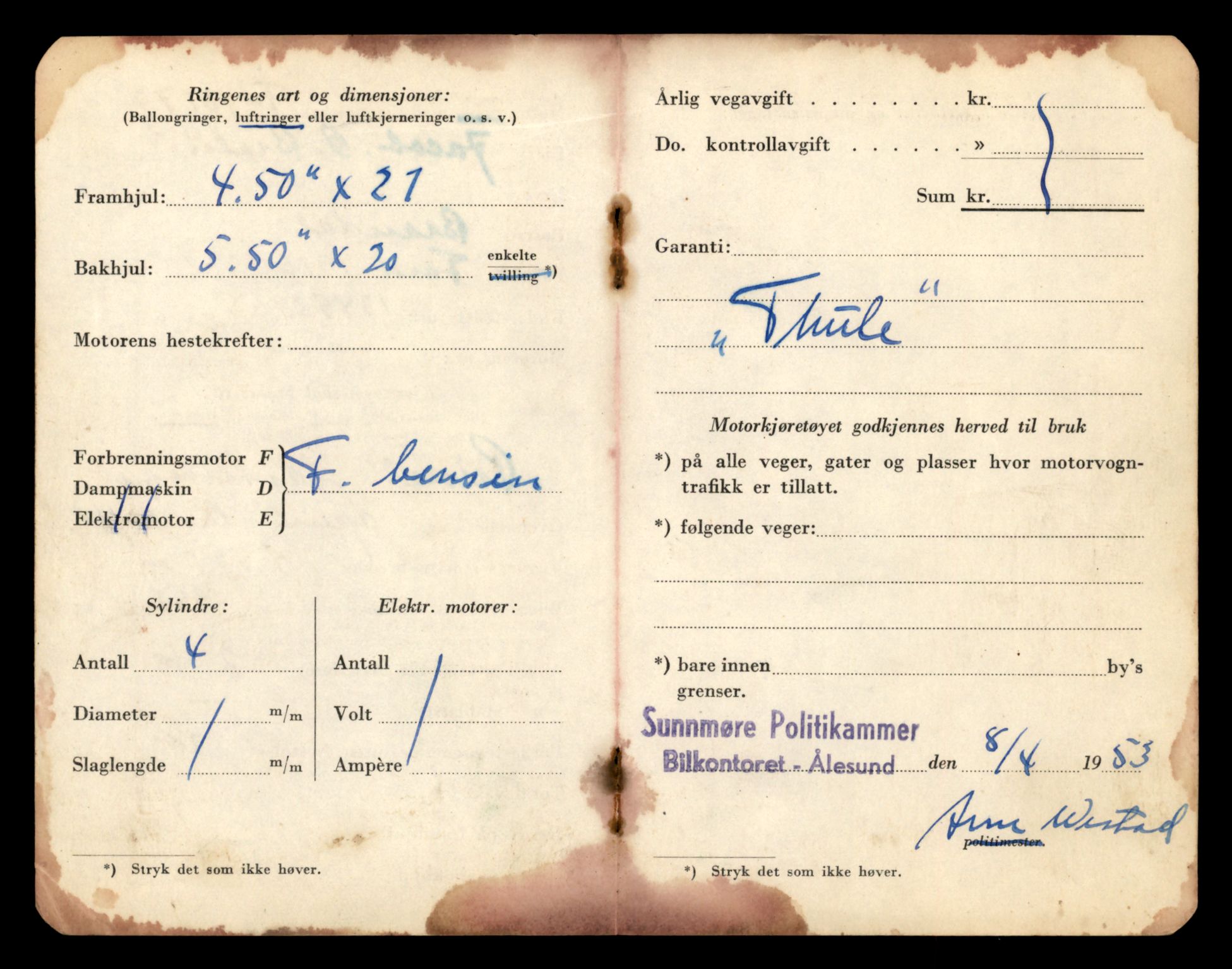 Møre og Romsdal vegkontor - Ålesund trafikkstasjon, AV/SAT-A-4099/F/Fe/L0018: Registreringskort for kjøretøy T 10091 - T 10227, 1927-1998, p. 2062