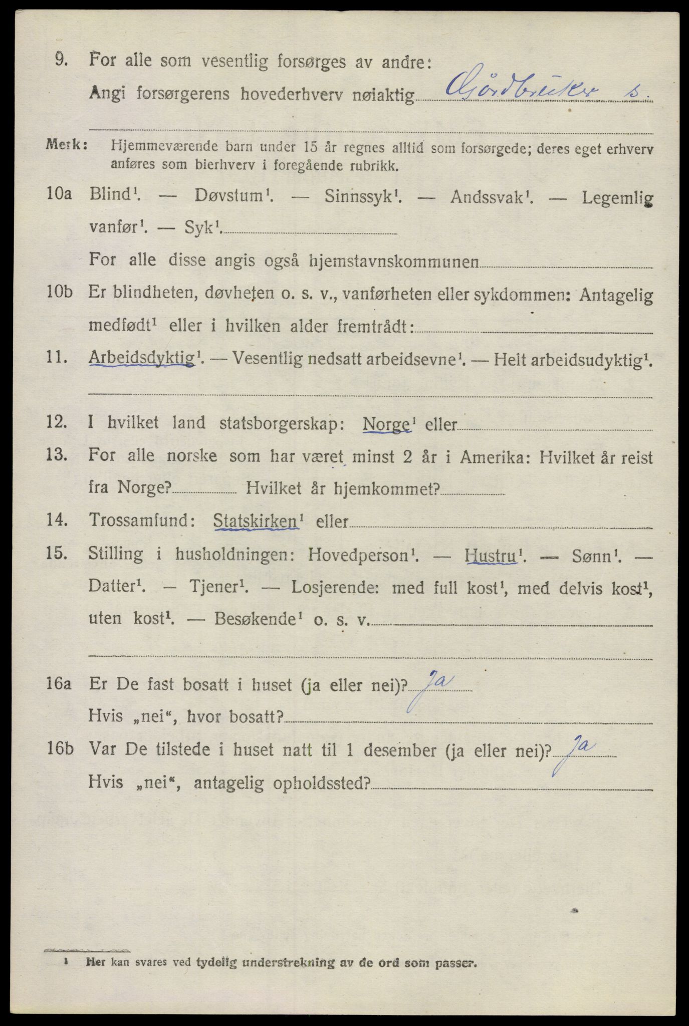 SAO, 1920 census for Våler, 1920, p. 2669