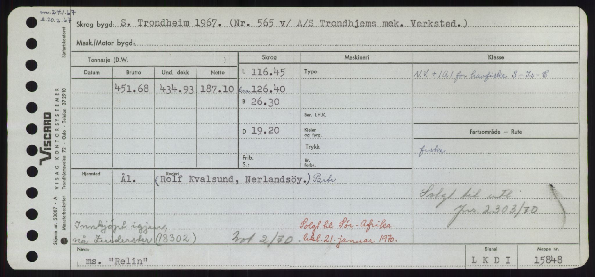 Sjøfartsdirektoratet med forløpere, Skipsmålingen, RA/S-1627/H/Hd/L0030: Fartøy, Q-Riv, p. 397