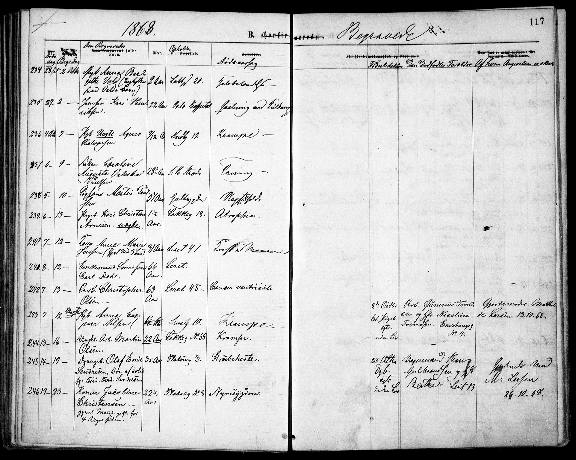 Grønland prestekontor Kirkebøker, SAO/A-10848/F/Fa/L0003: Parish register (official) no. 3, 1862-1868, p. 117
