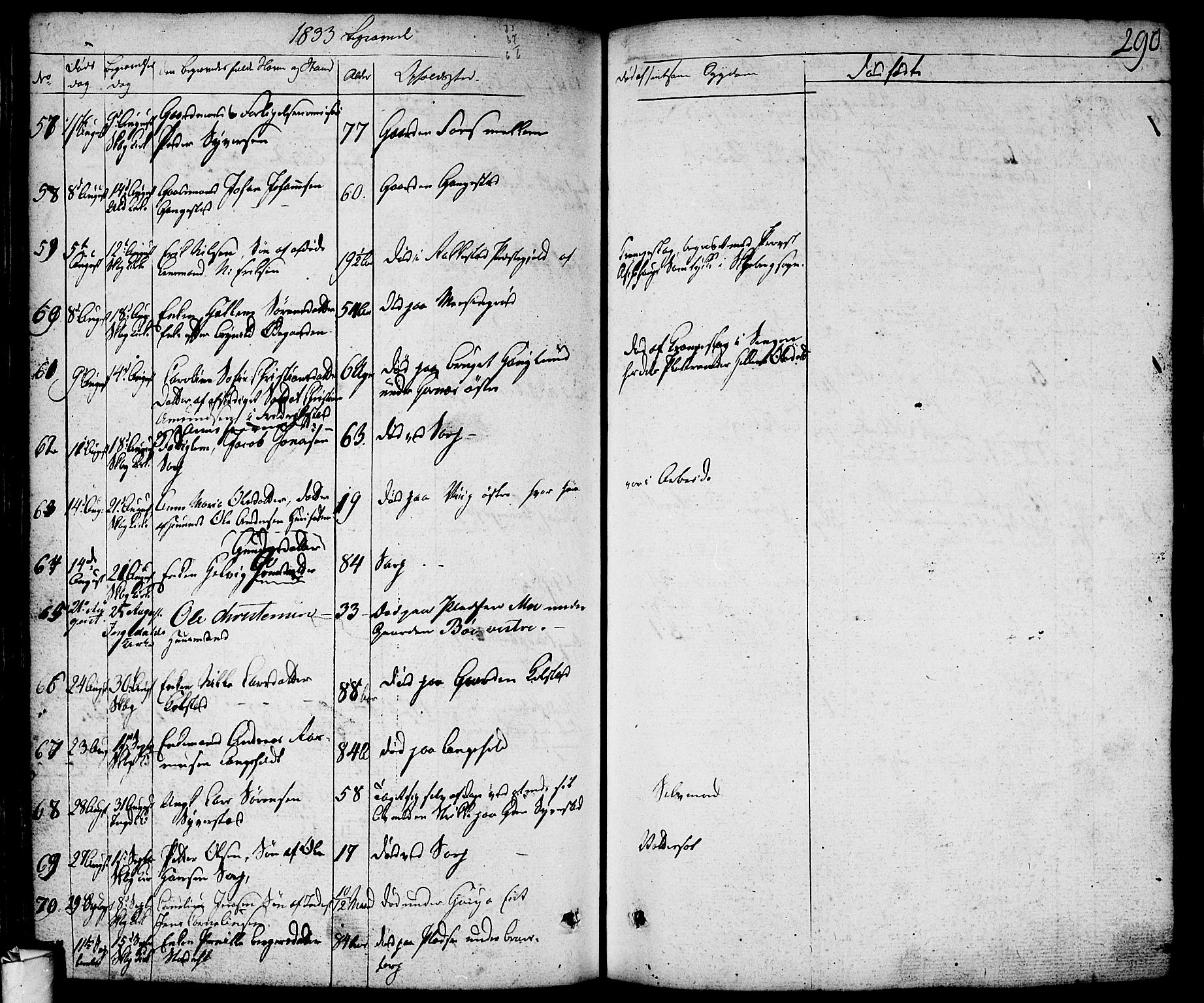Skjeberg prestekontor Kirkebøker, AV/SAO-A-10923/F/Fa/L0005: Parish register (official) no. I 5, 1830-1845, p. 290