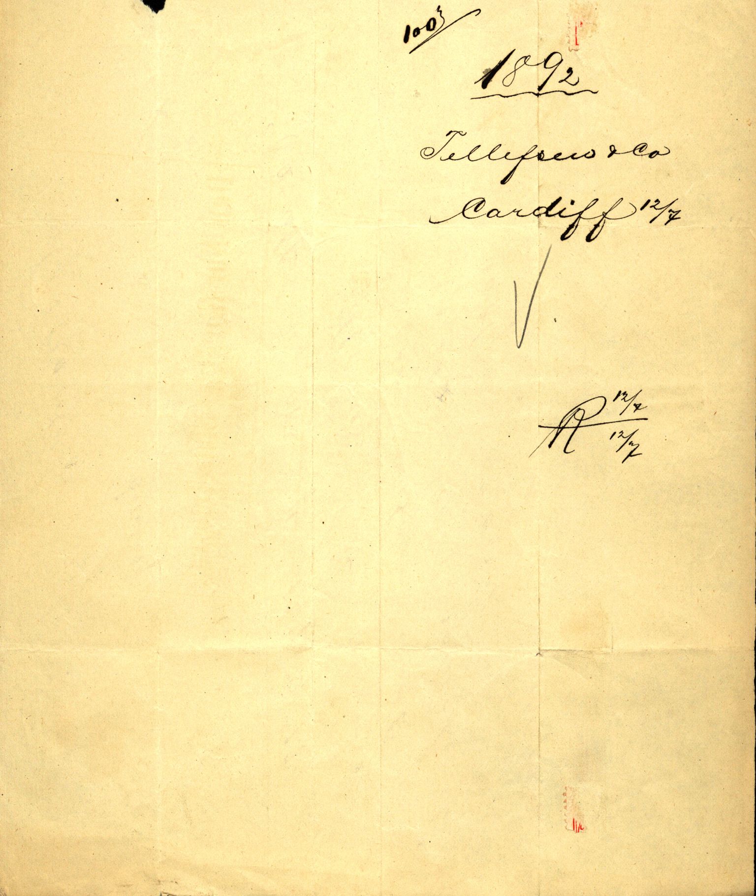 Pa 63 - Østlandske skibsassuranceforening, VEMU/A-1079/G/Ga/L0028/0006: Havaridokumenter / Avenir, Jan Mayn, Freia, Magna, Løvspring, 1892, p. 20