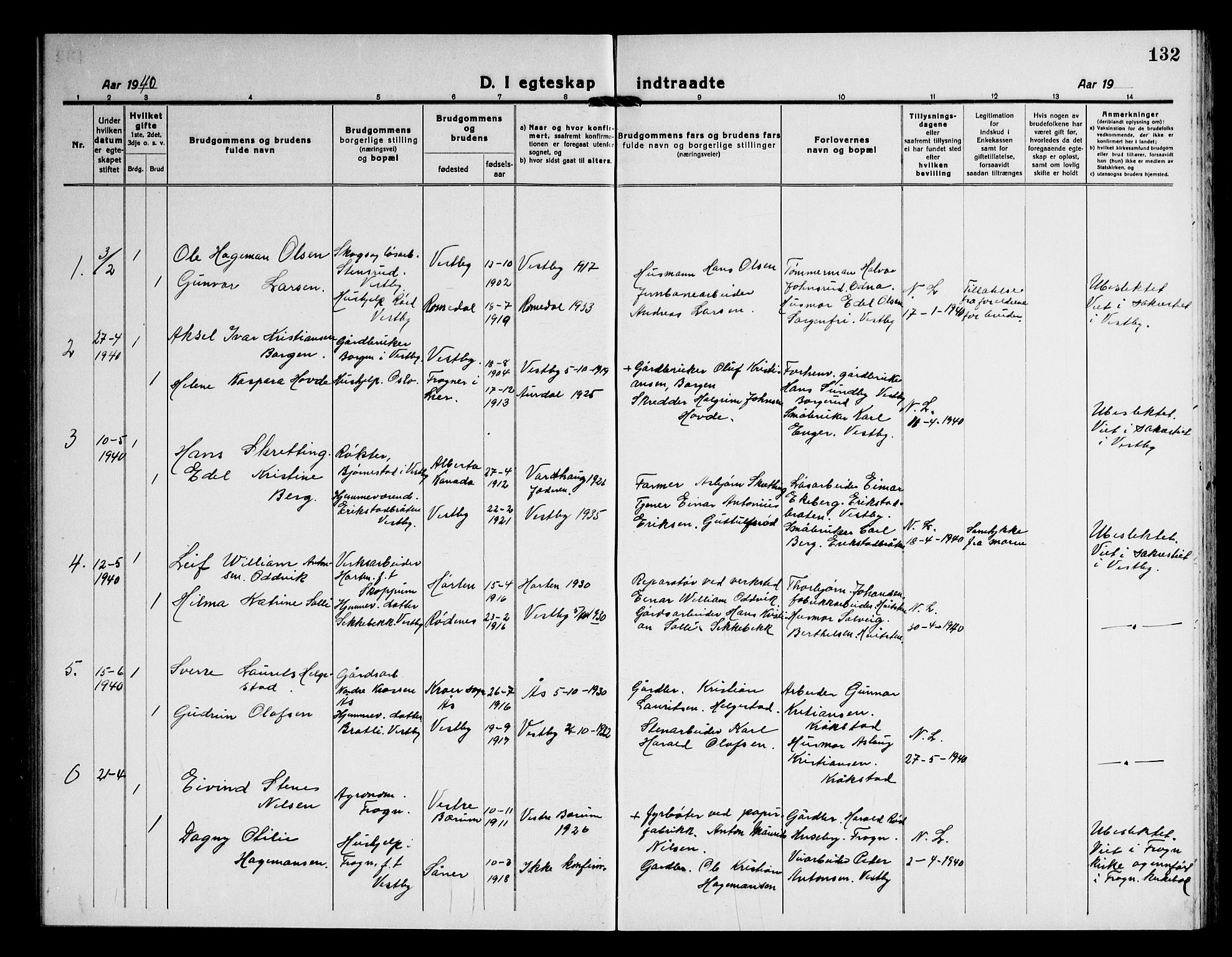 Vestby prestekontor Kirkebøker, AV/SAO-A-10893/G/Ga/L0003: Parish register (copy) no. I 3, 1917-1947, p. 132