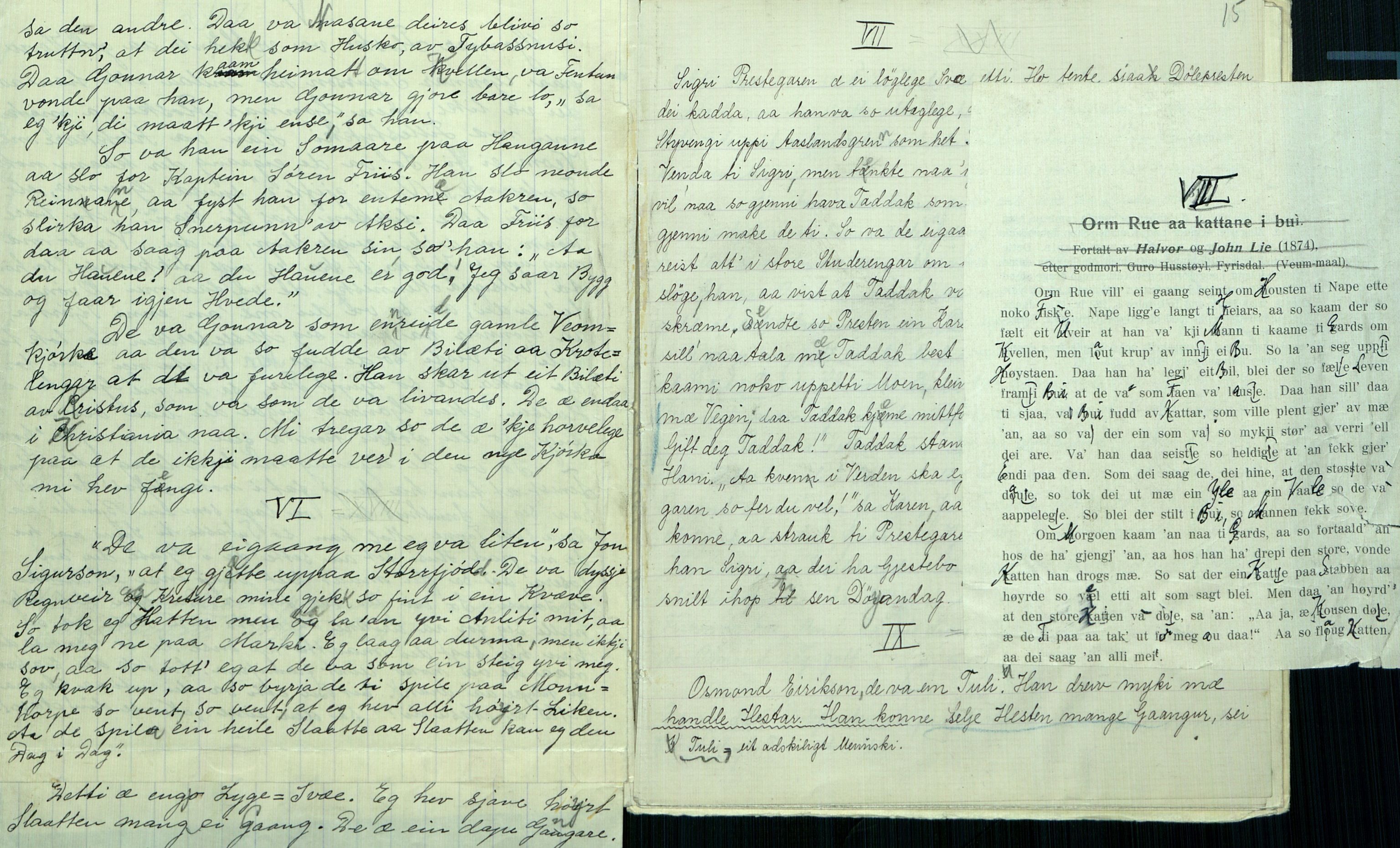 Rikard Berge, TEMU/TGM-A-1003/F/L0007/0040: 251-299 / 290 Avskrift av oppskrifter etter John og Haavor Lie. 1874. Etter bestemor. R. Berge, 1921