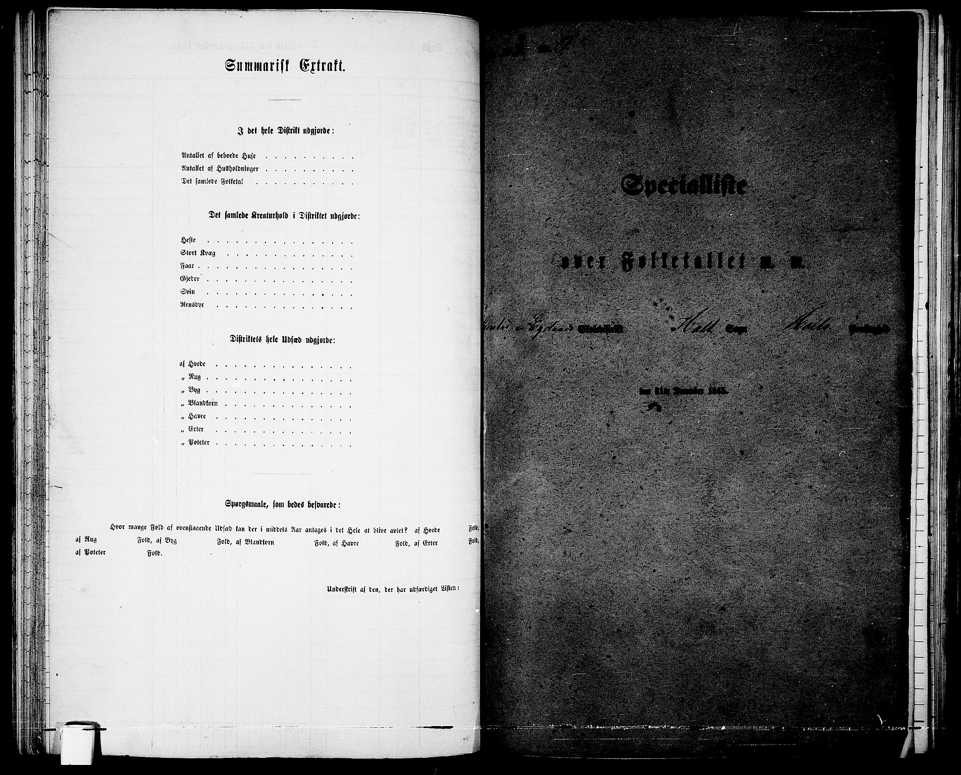 RA, 1865 census for Holt/Holt, 1865, p. 63