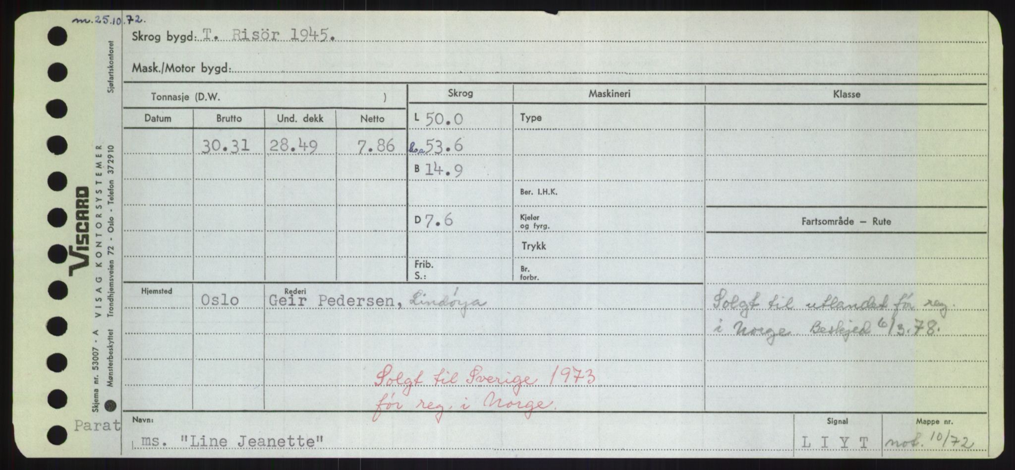 Sjøfartsdirektoratet med forløpere, Skipsmålingen, AV/RA-S-1627/H/Hd/L0023: Fartøy, Lia-Løv, p. 159