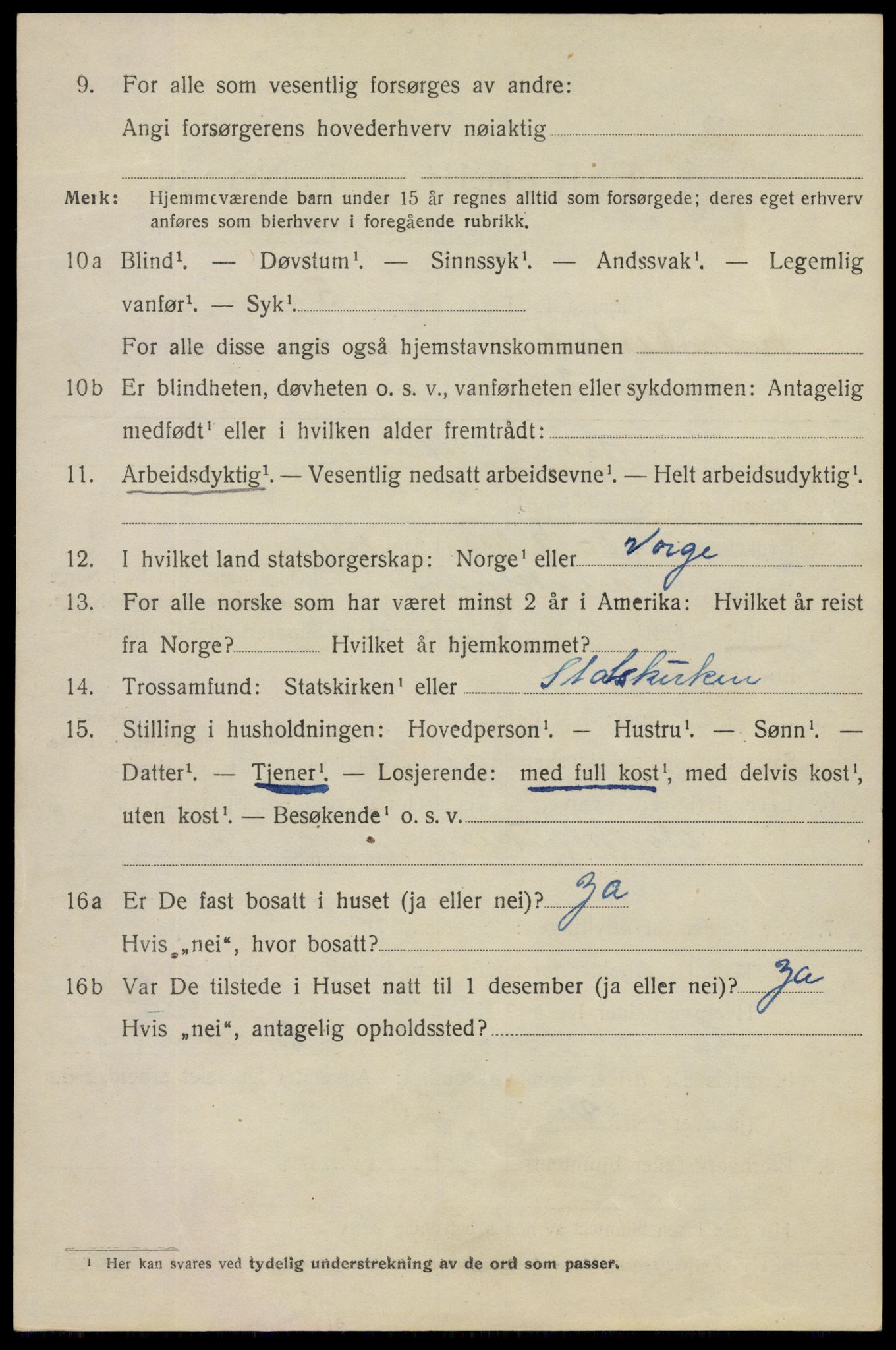 SAO, 1920 census for Fredrikstad, 1920, p. 12158