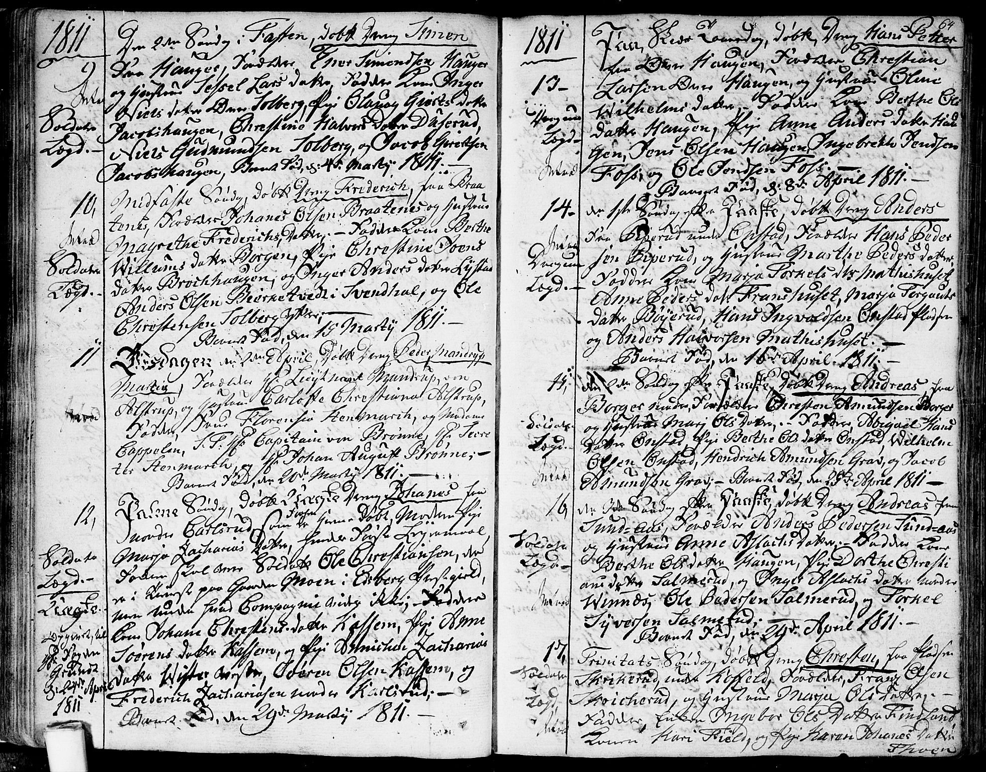 Skiptvet prestekontor Kirkebøker, SAO/A-20009/F/Fa/L0004: Parish register (official) no. 4, 1794-1814, p. 64