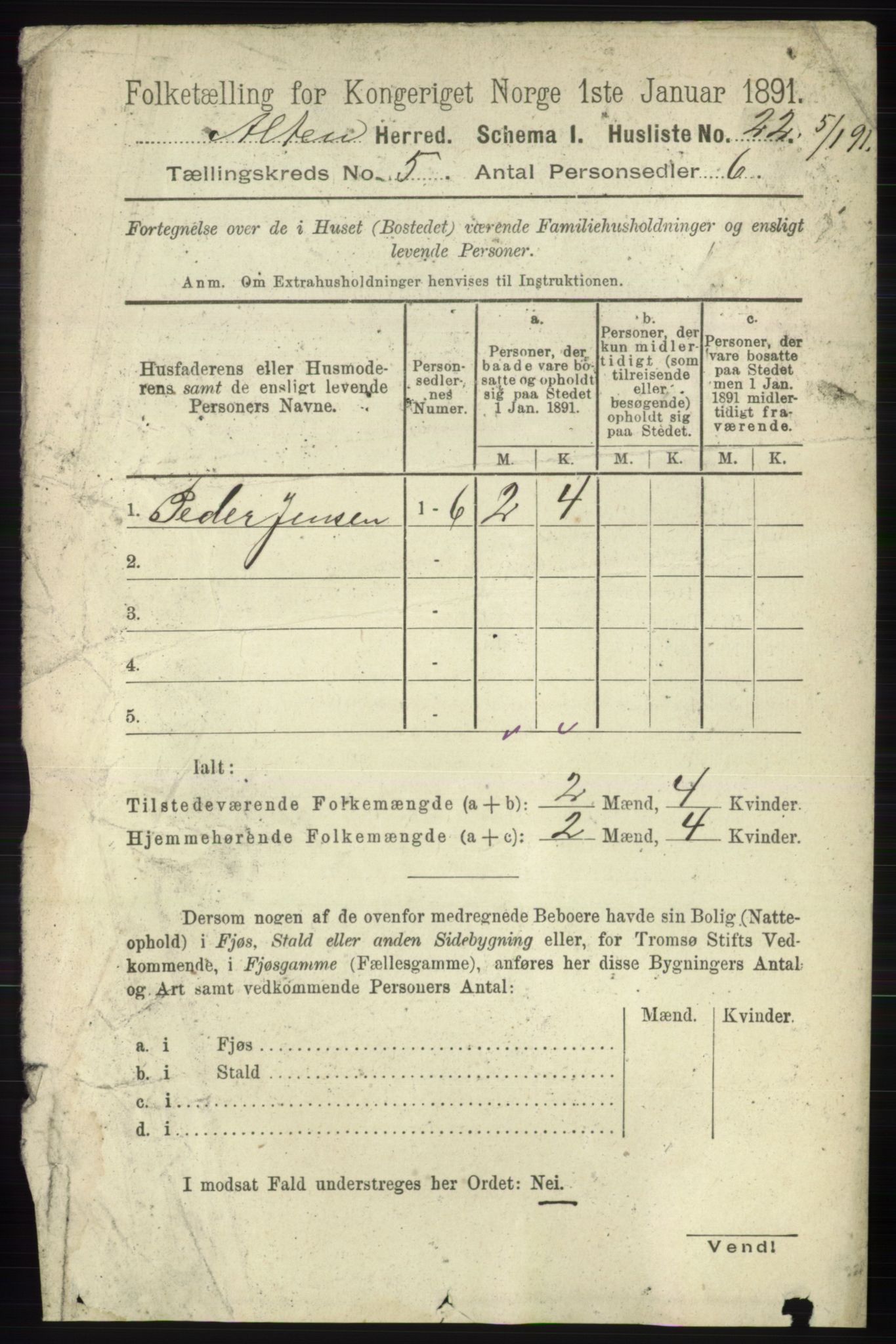 RA, 1891 census for 2012 Alta, 1891, p. 1642