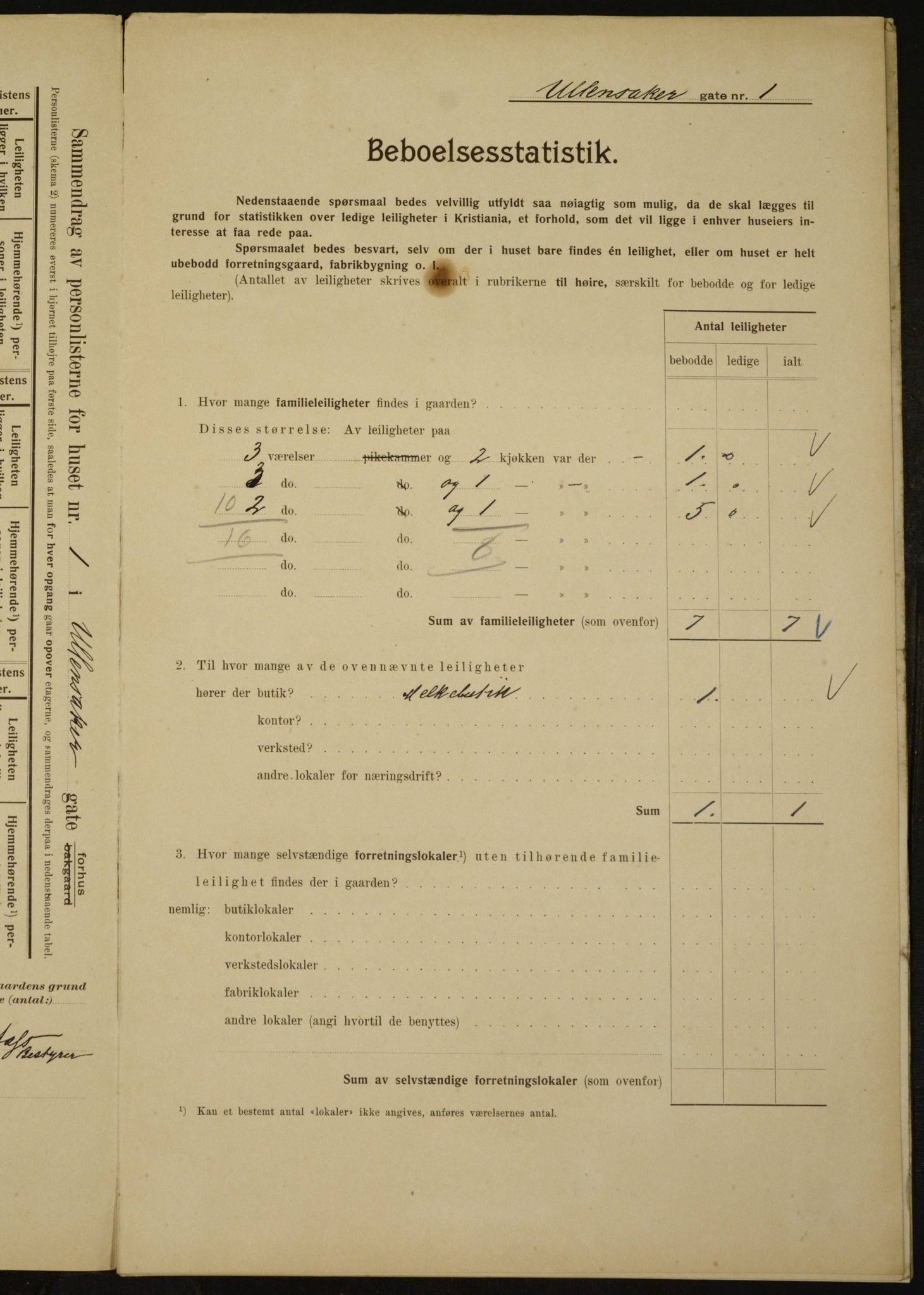 OBA, Municipal Census 1910 for Kristiania, 1910, p. 112556