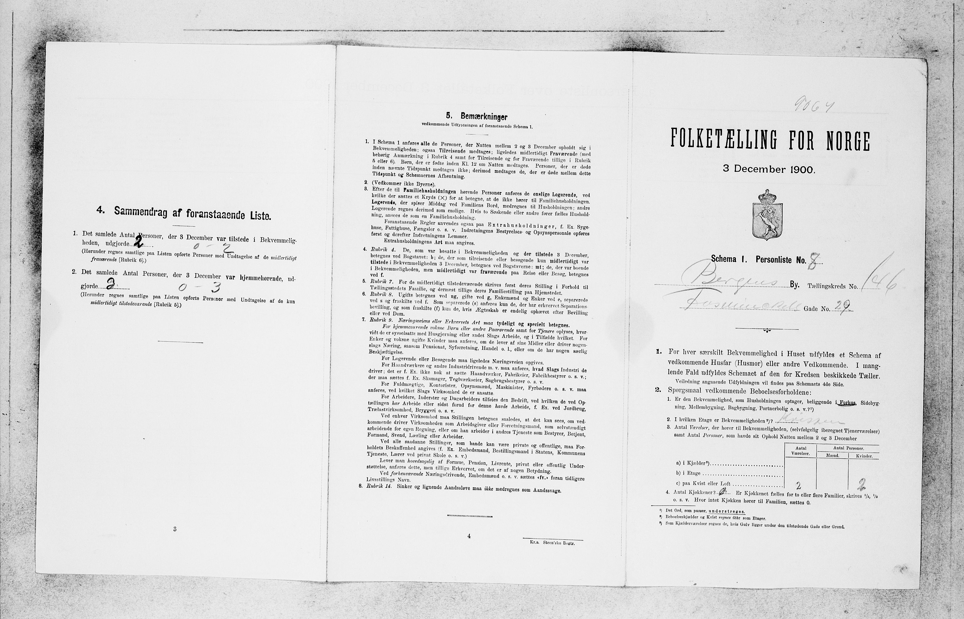 SAB, 1900 census for Bergen, 1900, p. 30097