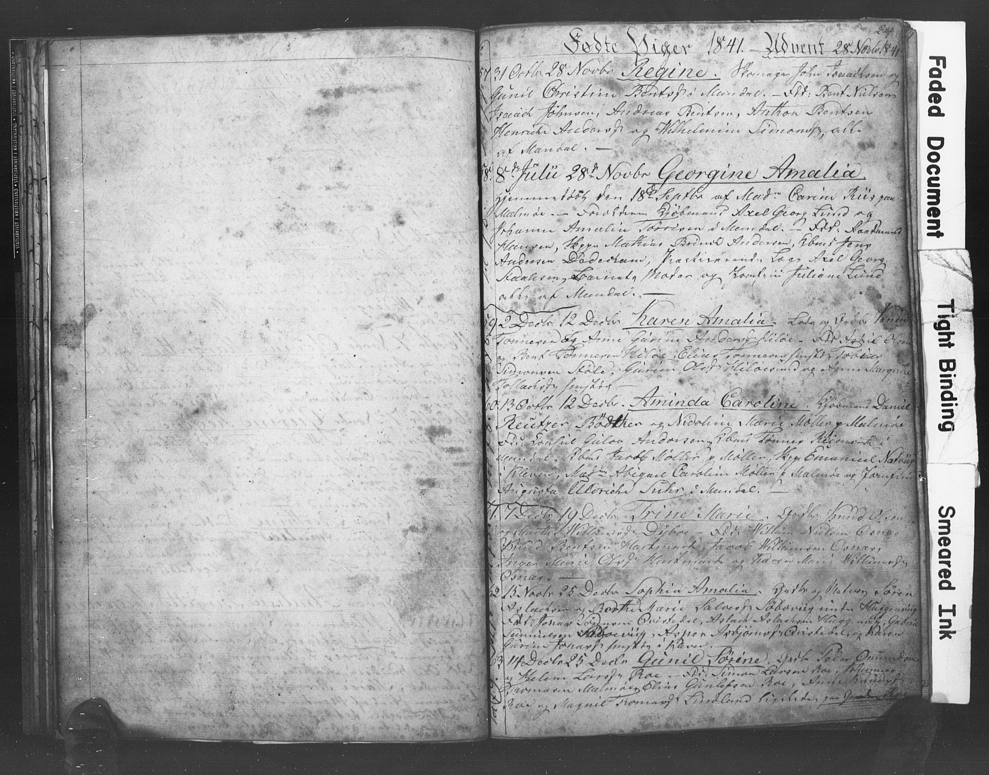 Mandal sokneprestkontor, SAK/1111-0030/F/Fb/Fba/L0004: Parish register (copy) no. B 1D, 1838-1841, p. 24