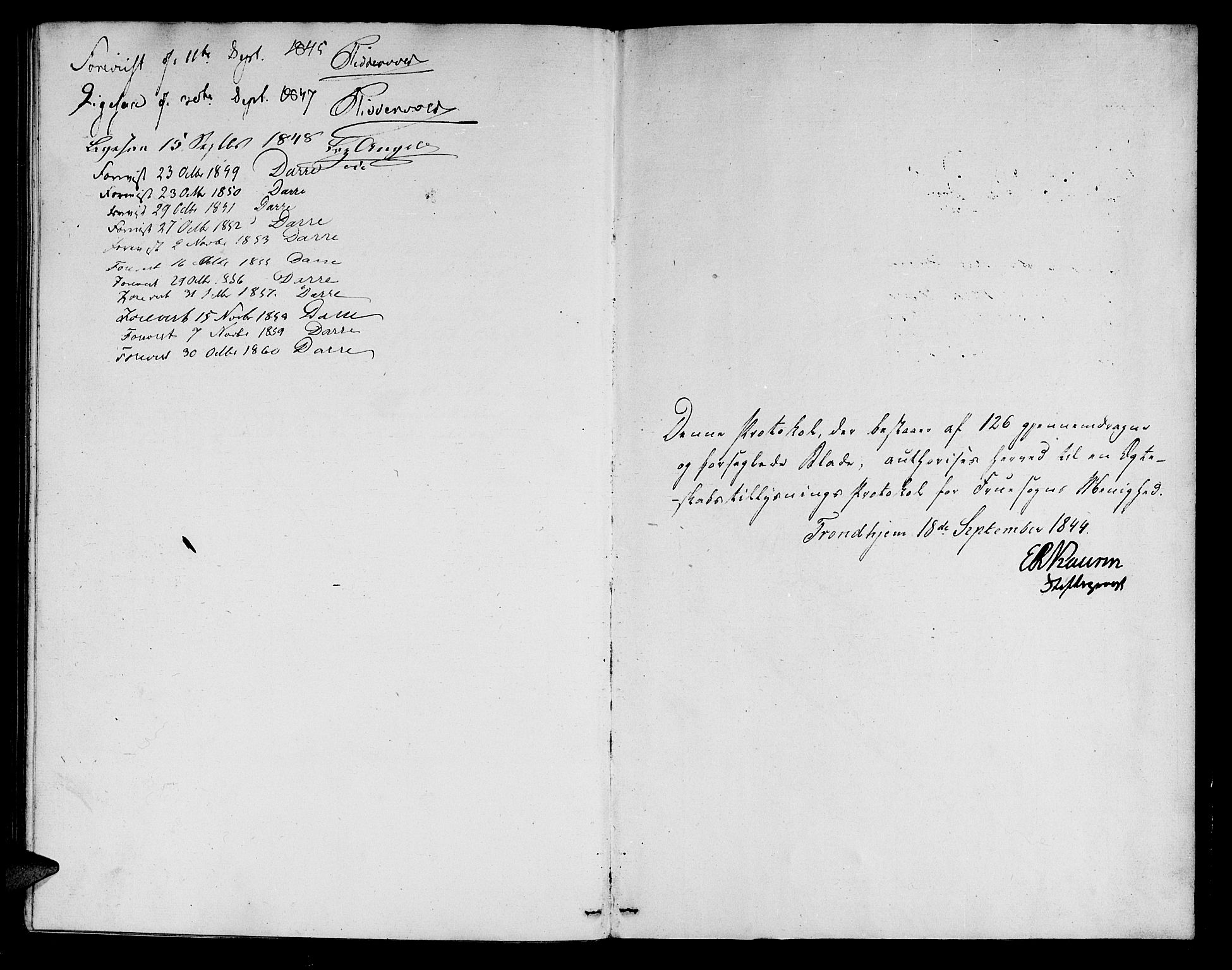 Ministerialprotokoller, klokkerbøker og fødselsregistre - Sør-Trøndelag, SAT/A-1456/602/L0111: Parish register (official) no. 602A09, 1844-1867