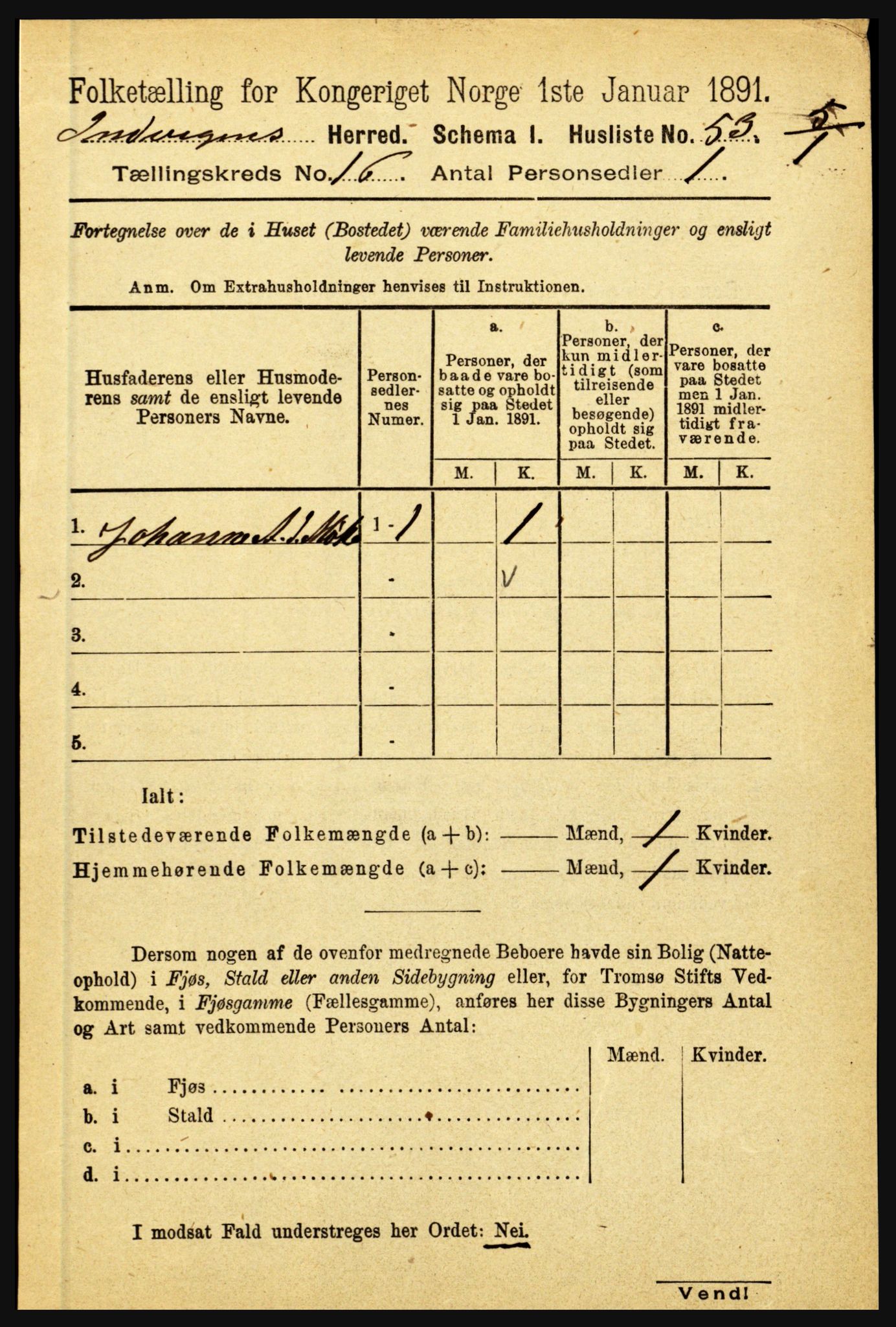 RA, 1891 census for 1447 Innvik, 1891, p. 3429