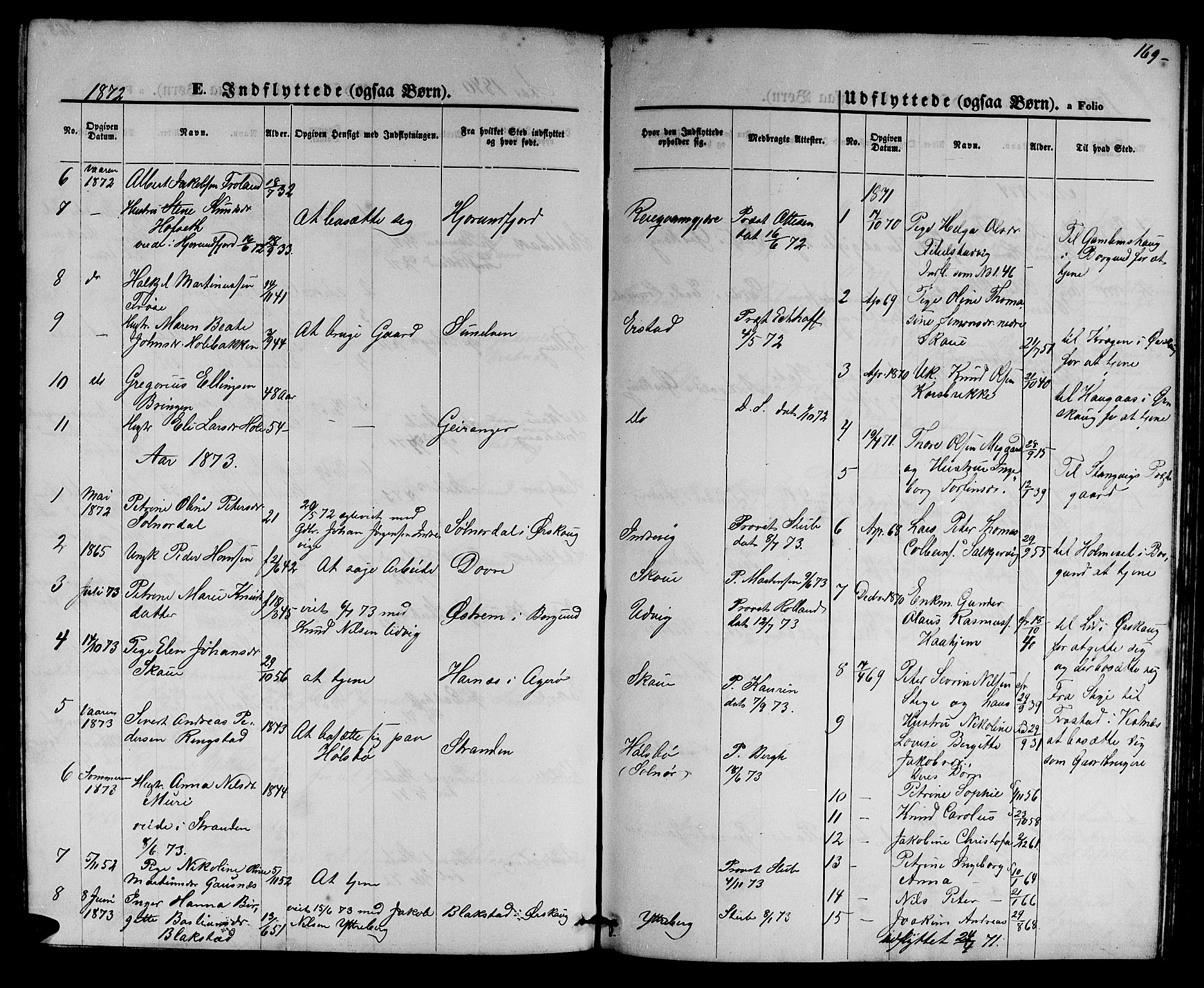 Ministerialprotokoller, klokkerbøker og fødselsregistre - Møre og Romsdal, AV/SAT-A-1454/524/L0364: Parish register (copy) no. 524C05, 1865-1879, p. 169