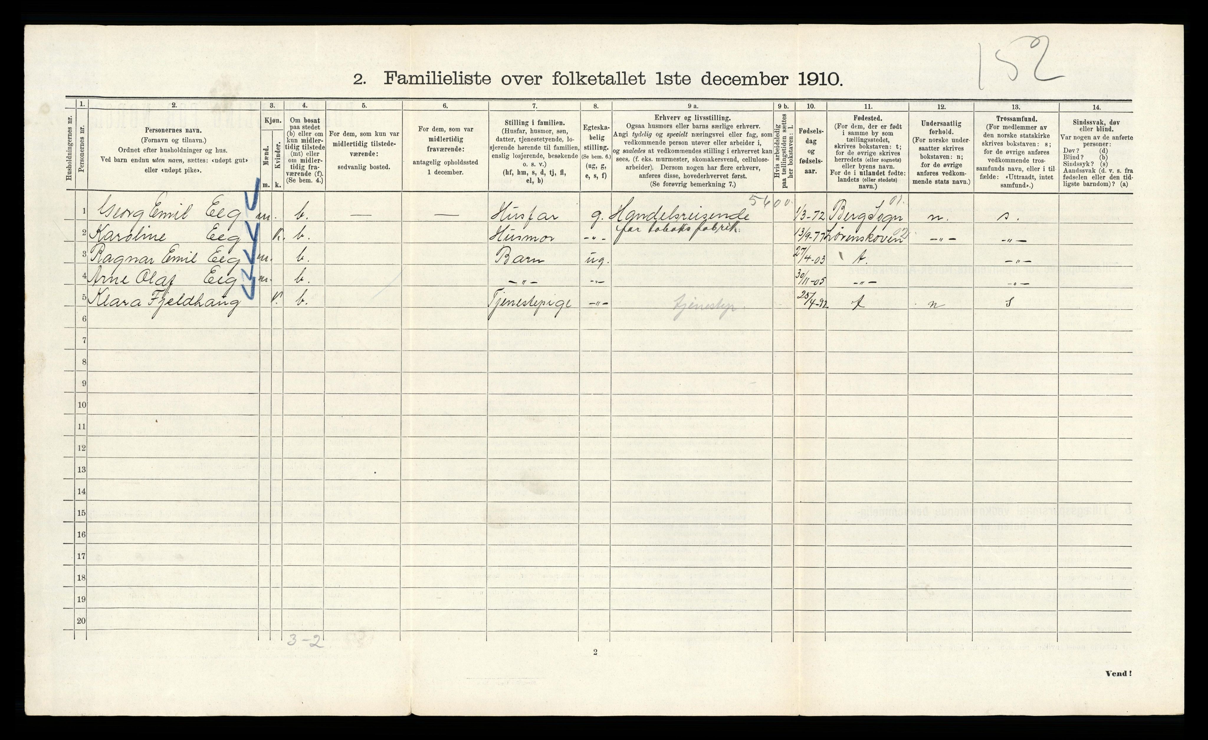 RA, 1910 census for Kristiania, 1910, p. 28152