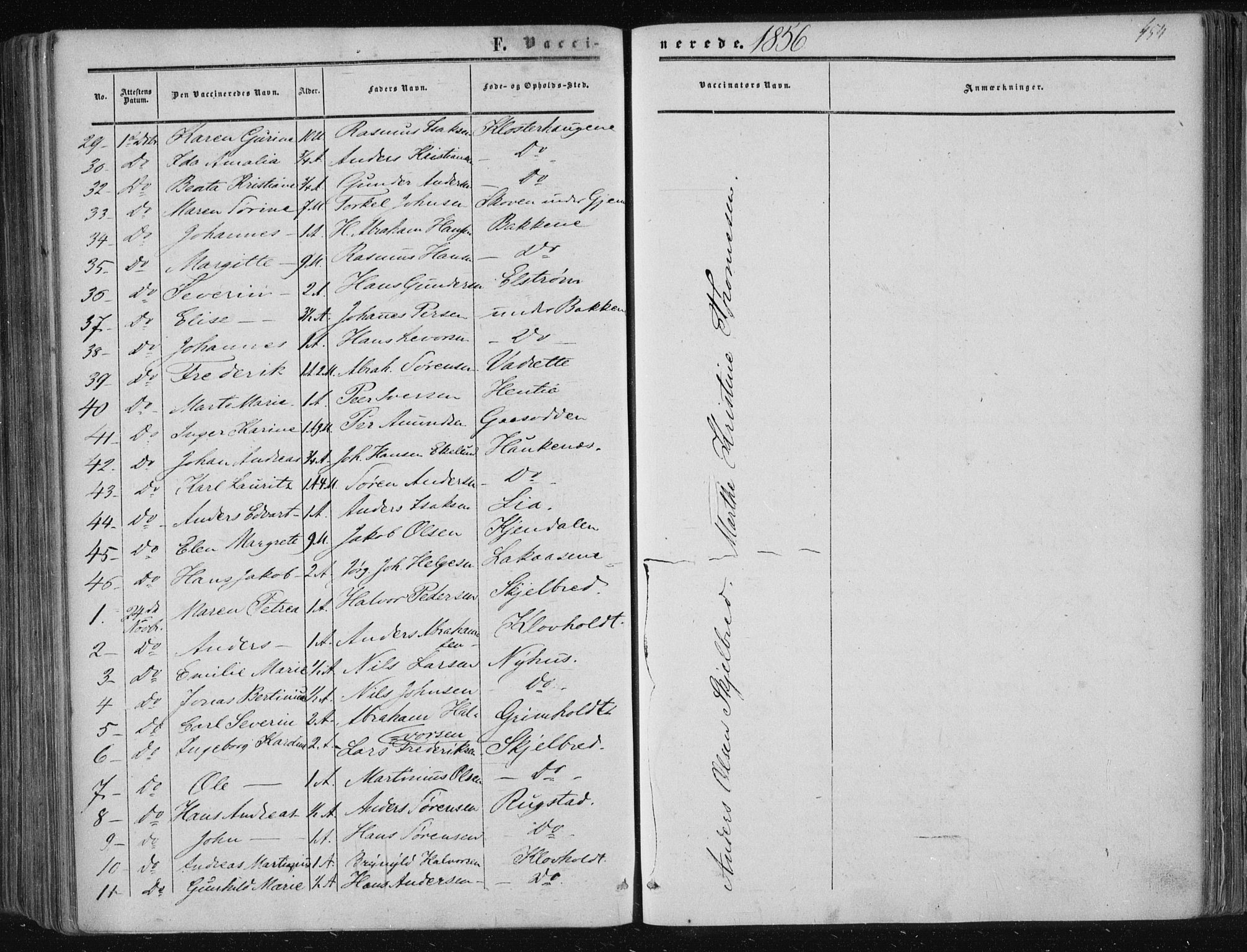 Solum kirkebøker, SAKO/A-306/F/Fa/L0007: Parish register (official) no. I 7, 1856-1864, p. 454