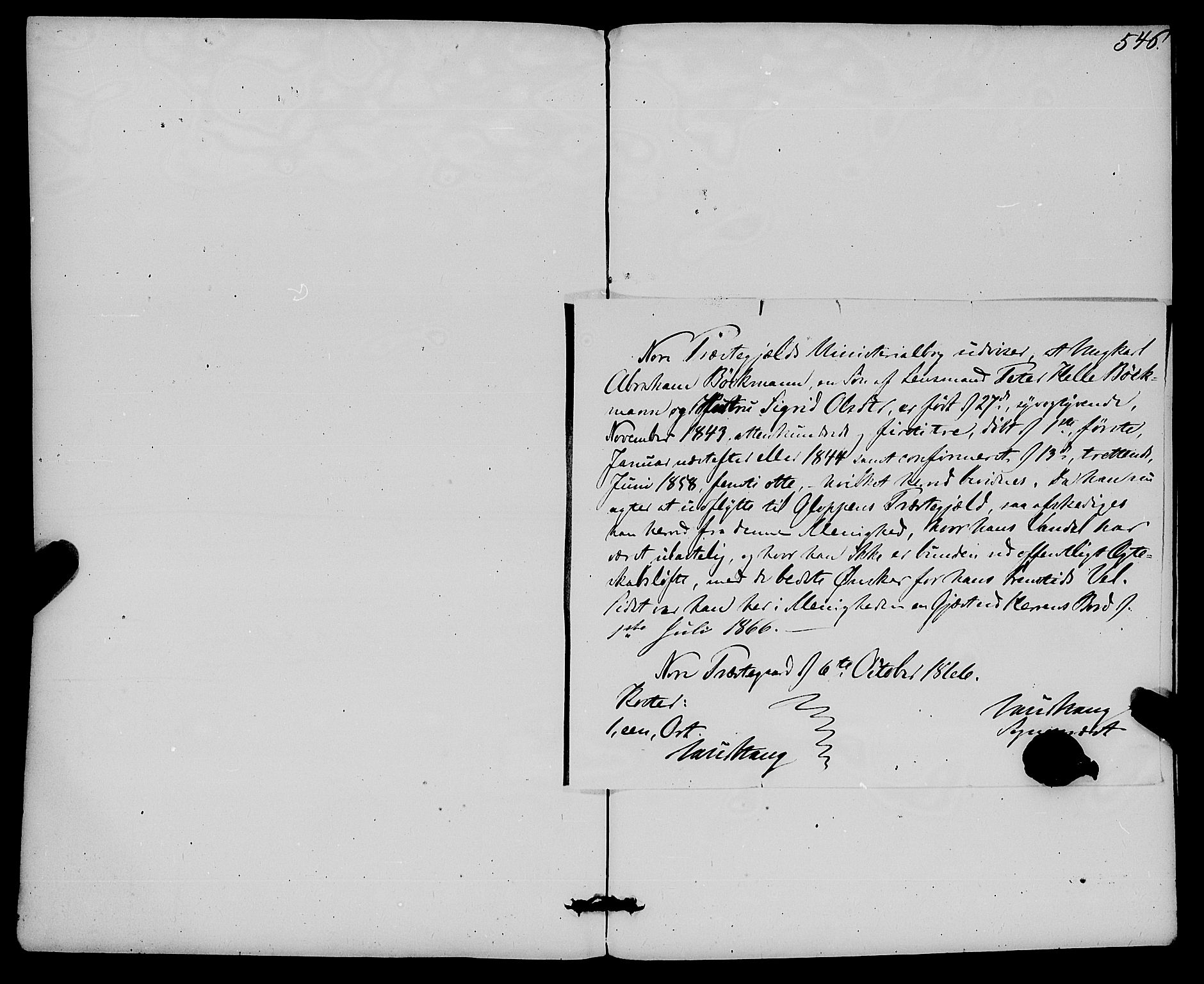 Gloppen sokneprestembete, AV/SAB-A-80101/H/Haa/Haaa/L0009: Parish register (official) no. A 9, 1855-1870, p. 546