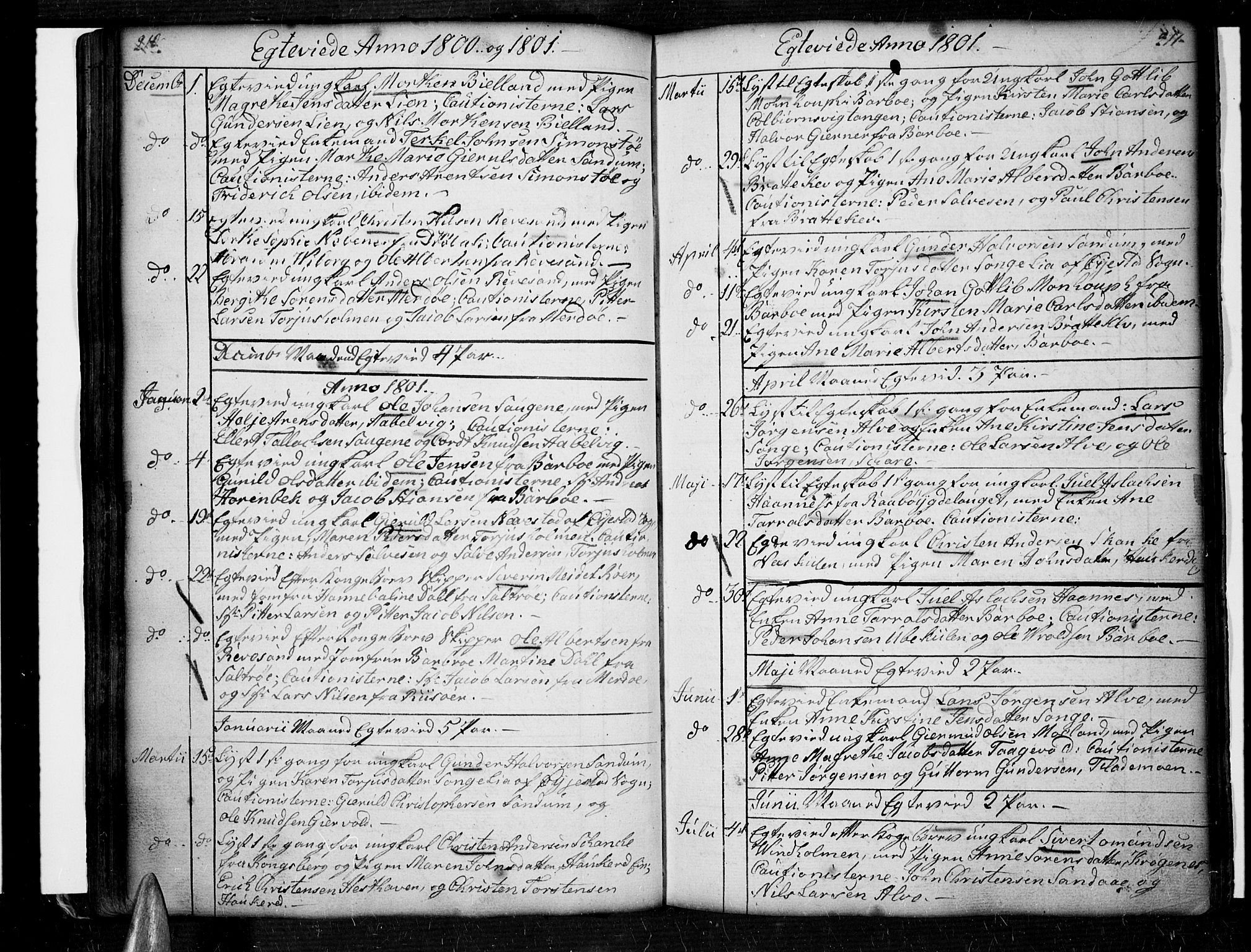 Tromøy sokneprestkontor, AV/SAK-1111-0041/F/Fa/L0002: Parish register (official) no. A 2, 1773-1808, p. 210-211